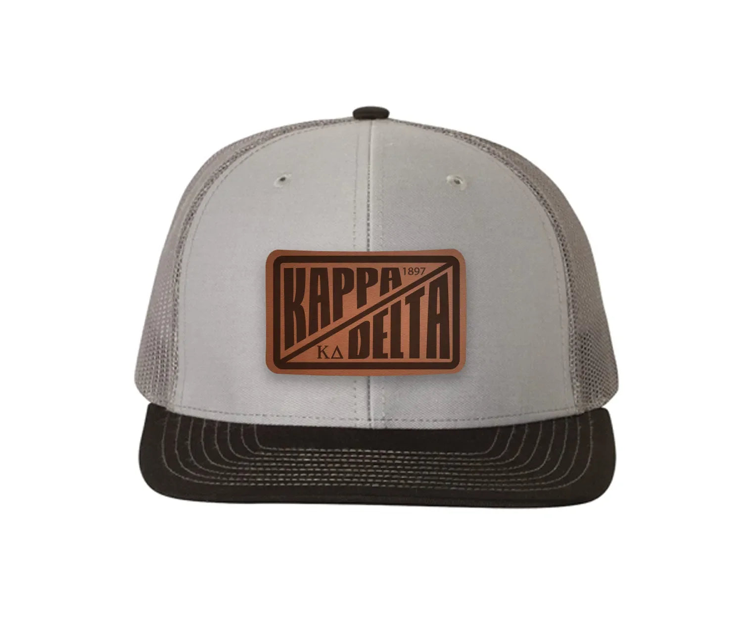 Kappa Delta Richardson 112 Leatherette Patch Trucker Hat - Divide