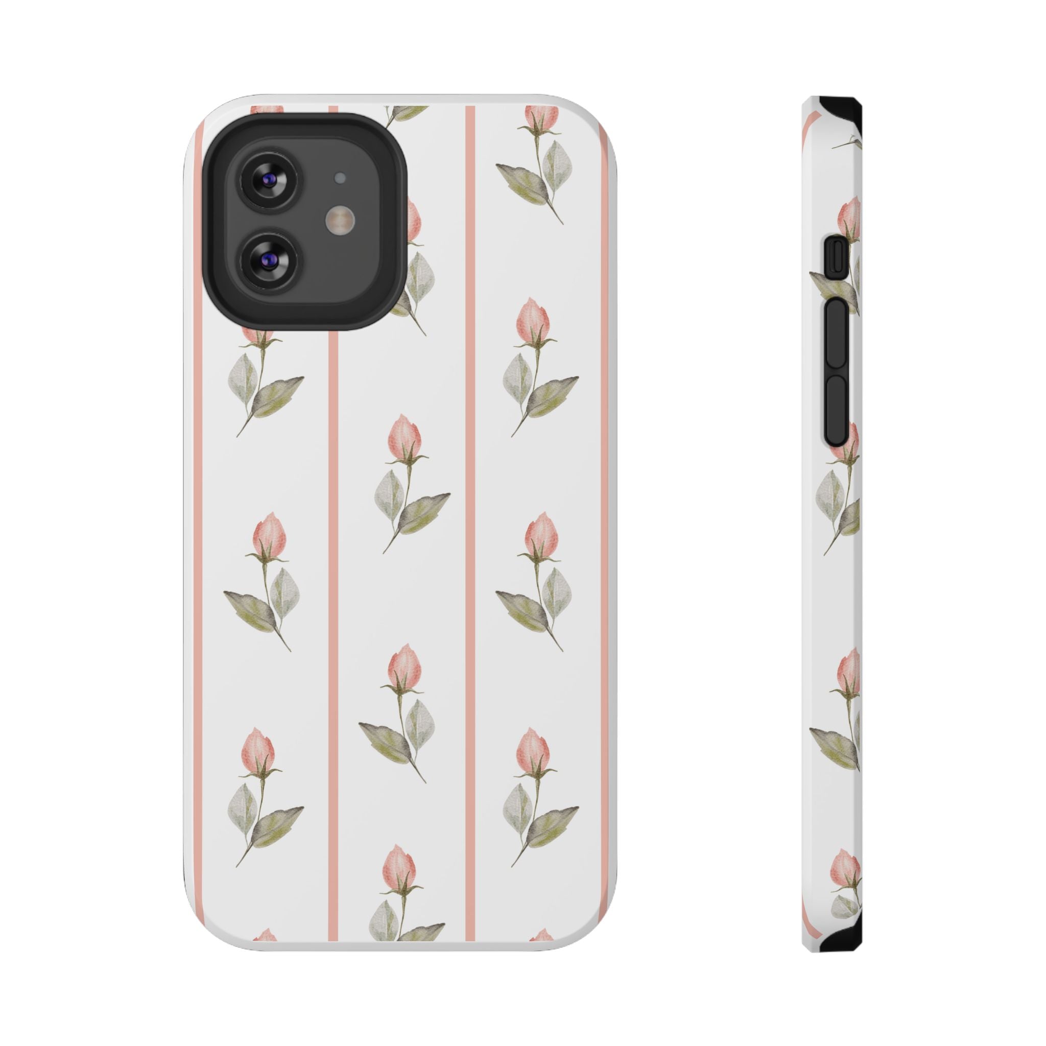 Customizable: Floral Impact-Resistant Phone Case, Chic Phone Cover
