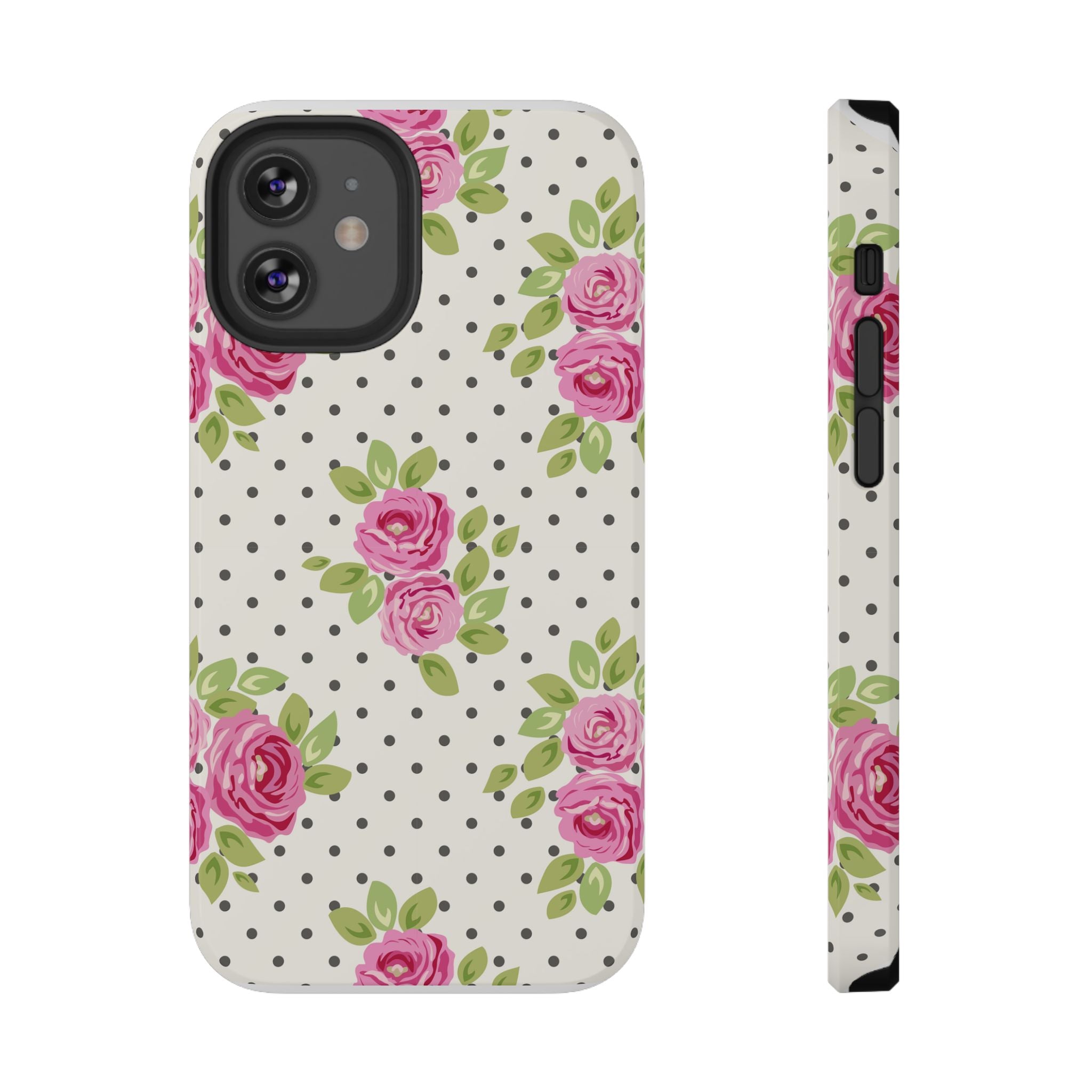 Customizable: Floral Polka Dot Phone Case