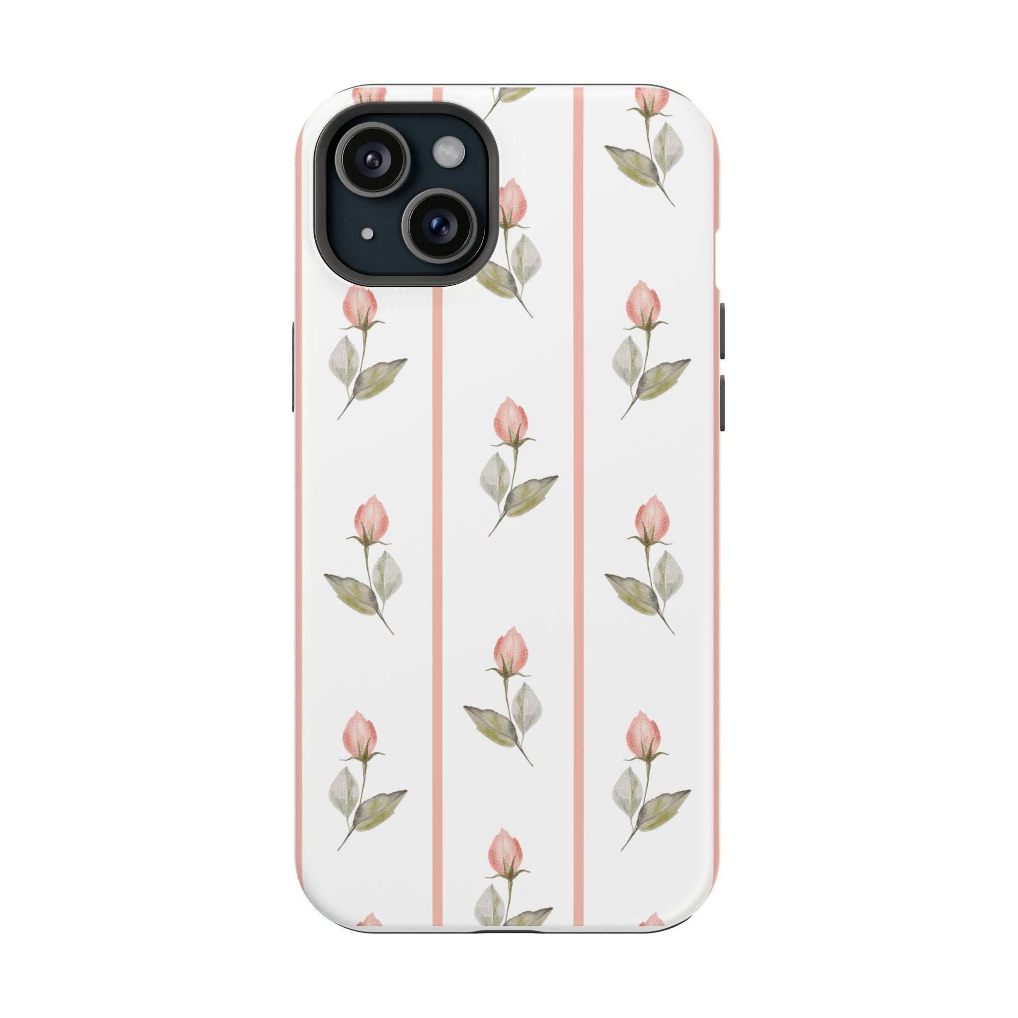 Customizable: Floral Impact-Resistant Phone Case, Chic Phone Cover