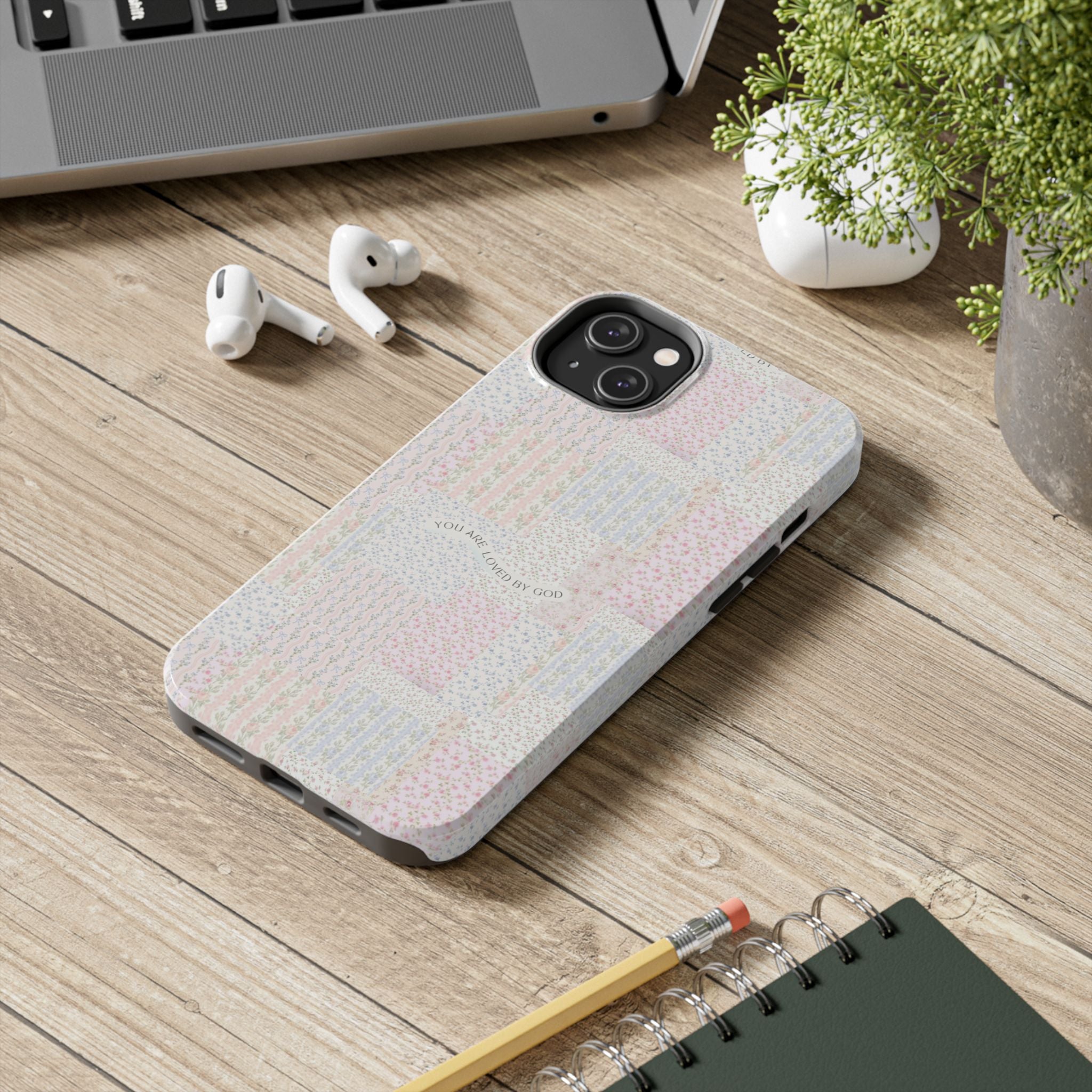 Floral Tough Phone Cases, Protective Phone Cover, Inspirational Tech Accessory, Gift for Her, Fashionable Phone Case, Unique Design