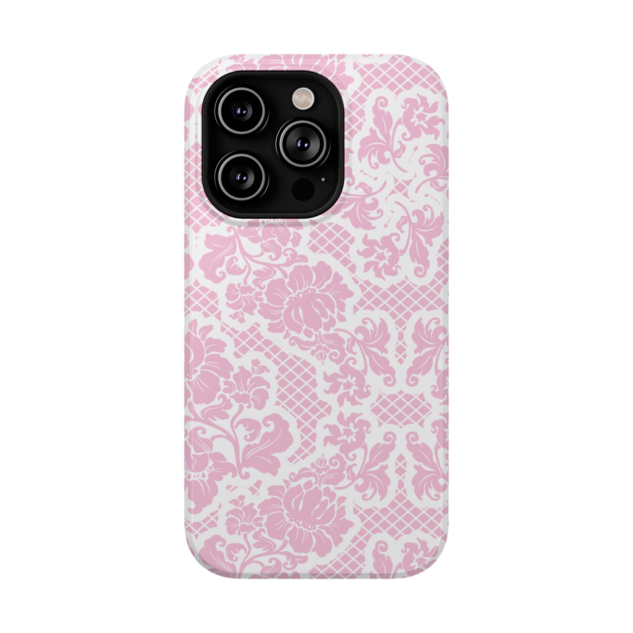 Customizable: Pink Lace Inspired Elegantly Chic Impact-Resistant Case