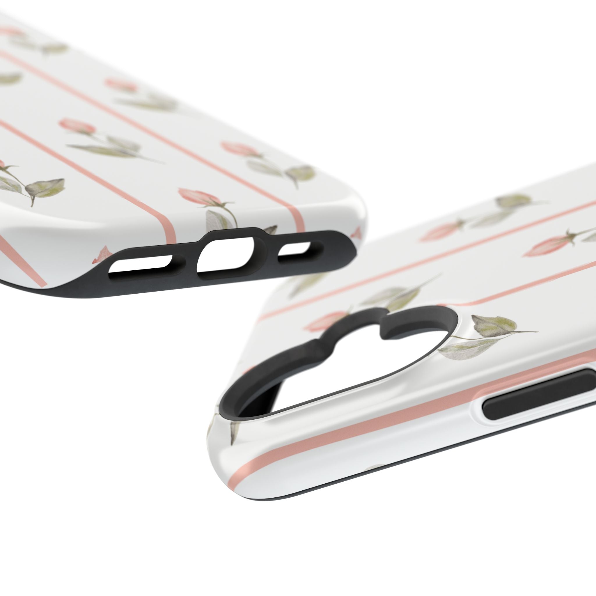 Customizable: Floral Impact-Resistant Phone Case, Chic Phone Cover