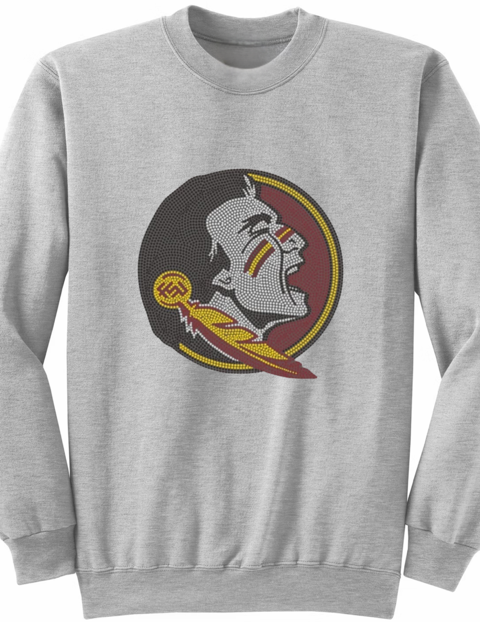 Florida State Mascot Gray Crewneck Sweatshirt
