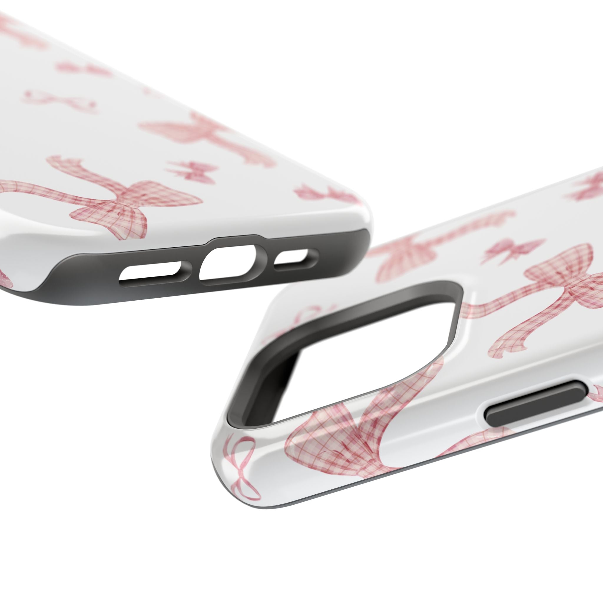 Customizable: Gingham Chic Bow Pattern Phone Case