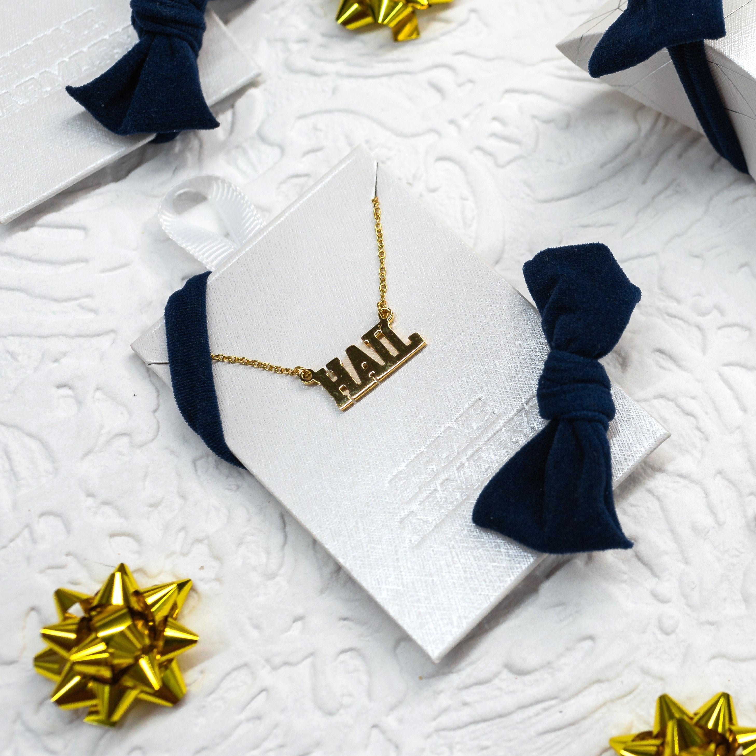 University of Michigan Necklace 'Hail'