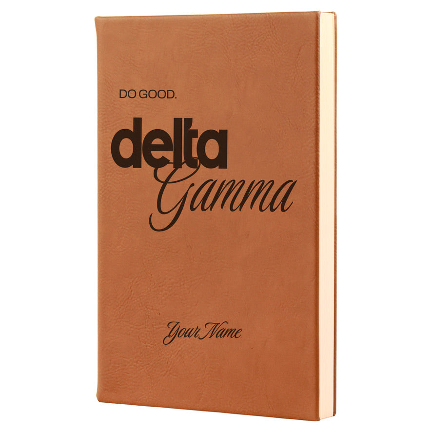 Delta Gamma Personalized Leatherette Notebook Journal