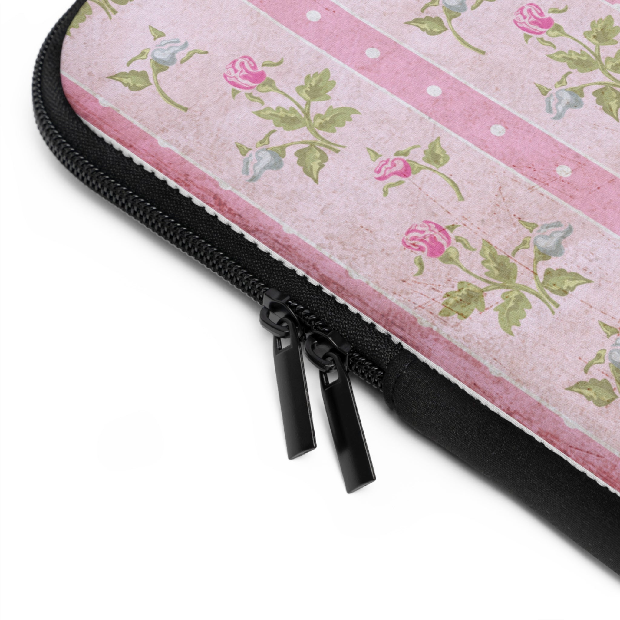 Floral Laptop Sleeve - Vintage Rose Design, Computer Carry Case, Laptop Bag, Floral Tech Accessory, Unique Gift for Her