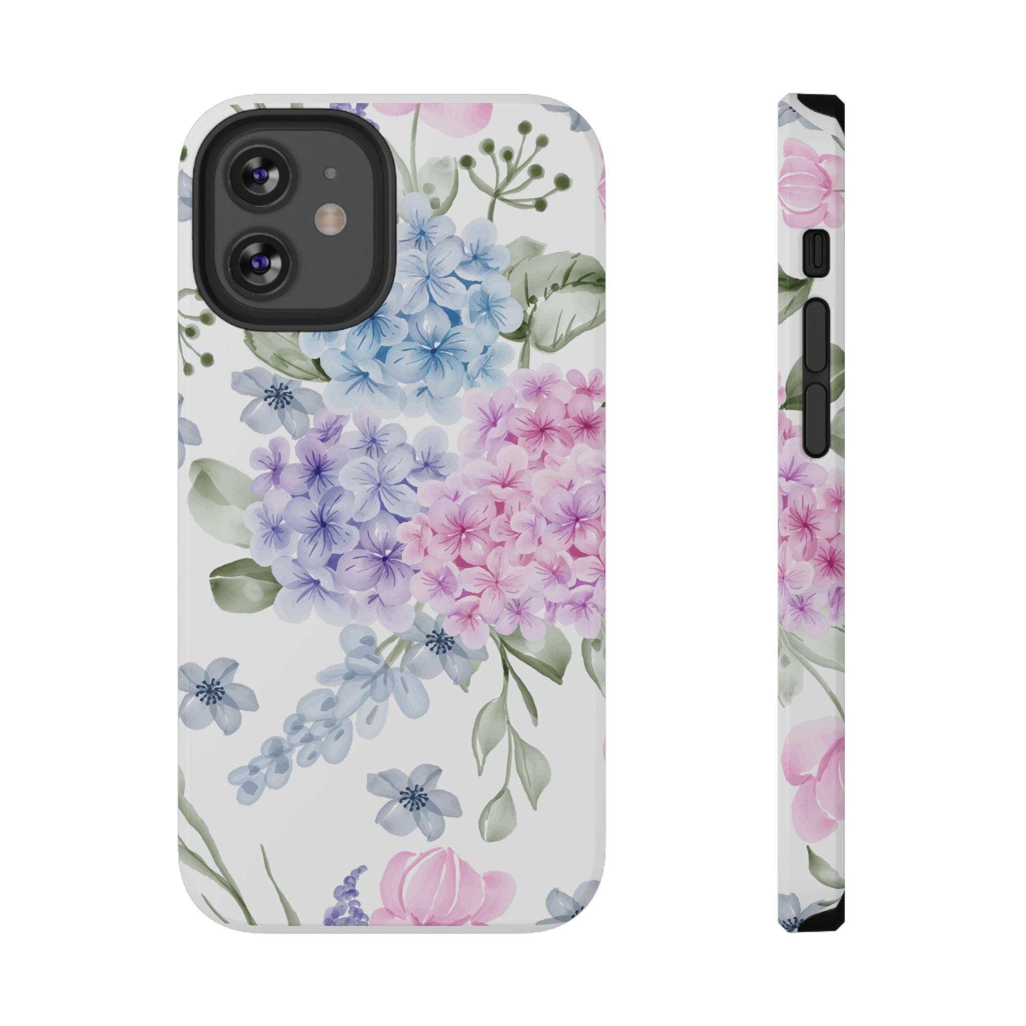 Customizable: Floral Hydrangea Impact-Resistant Phone Case