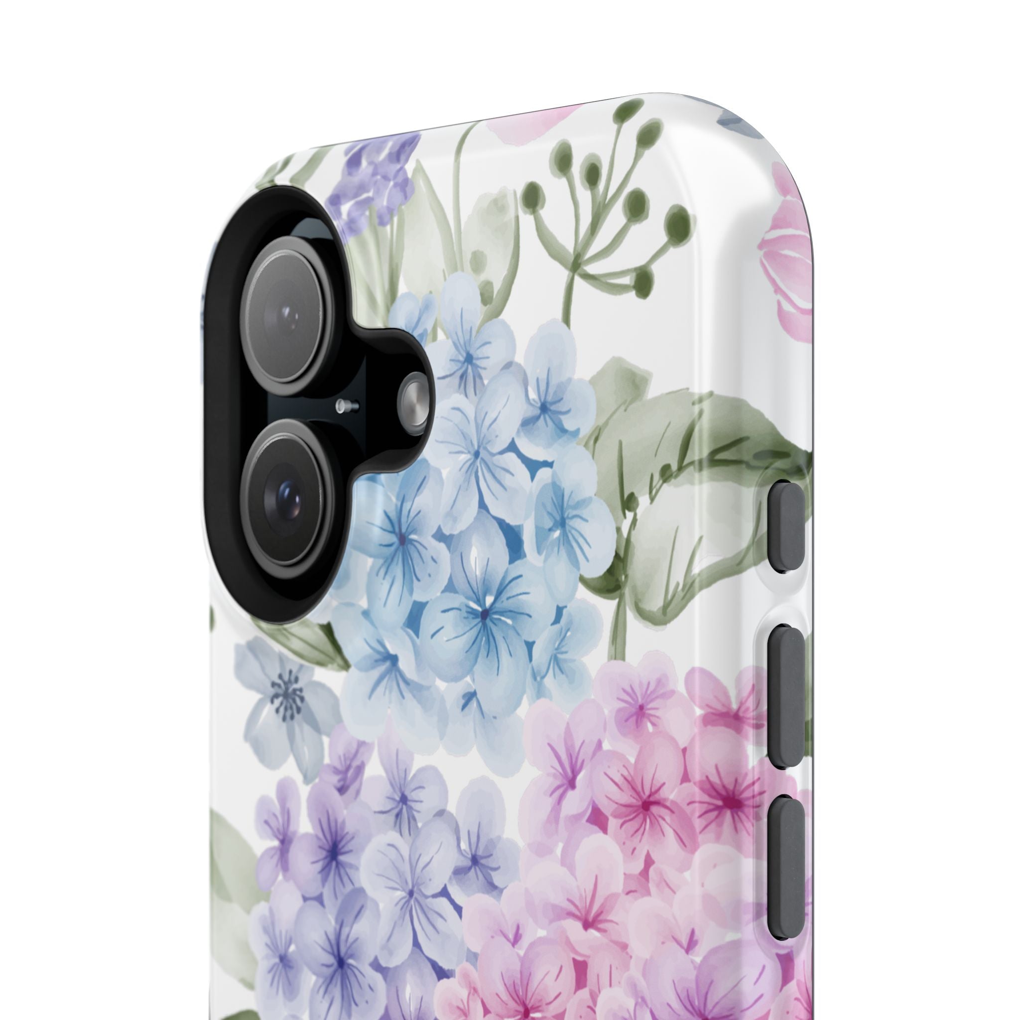 Customizable: Floral Hydrangea Impact-Resistant Phone Case