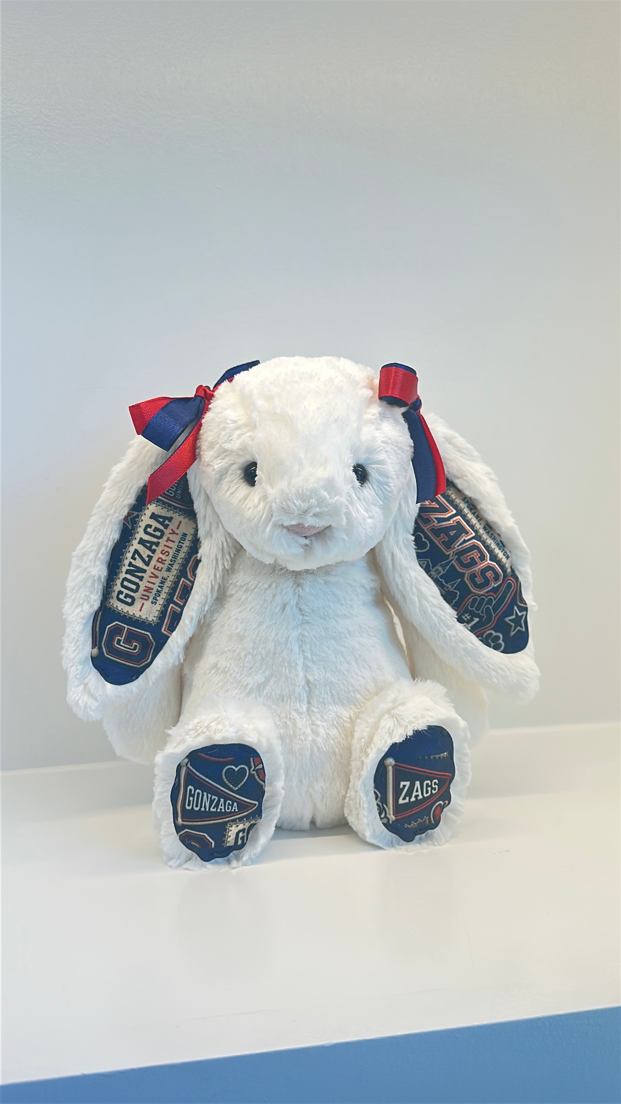Gonzaga Fully Custom College Jellycat Bunny
