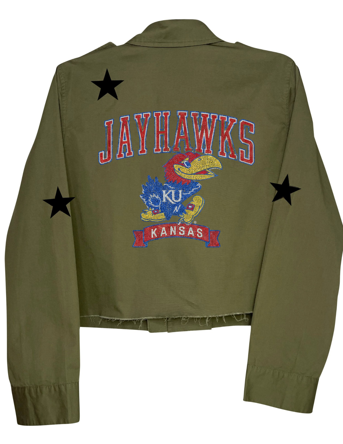 University of Kansas Jayhawks KU Kansas Army Green Shacket