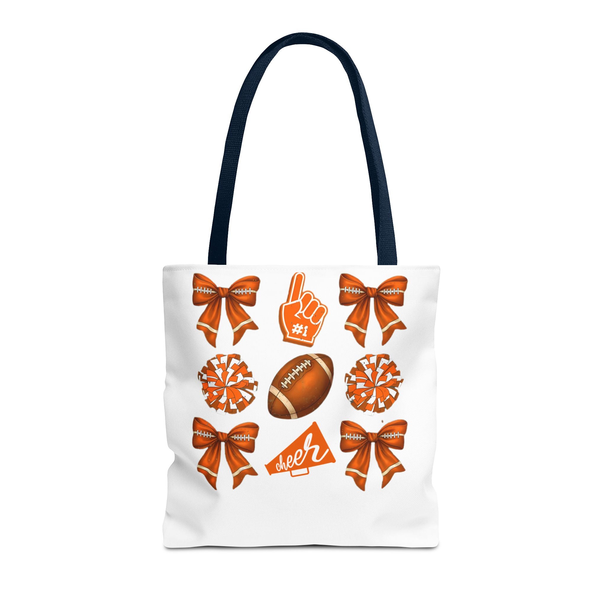 Orange Themed Game Day Tote Bag - College Commitment & Graduation Gift - School Pride Design