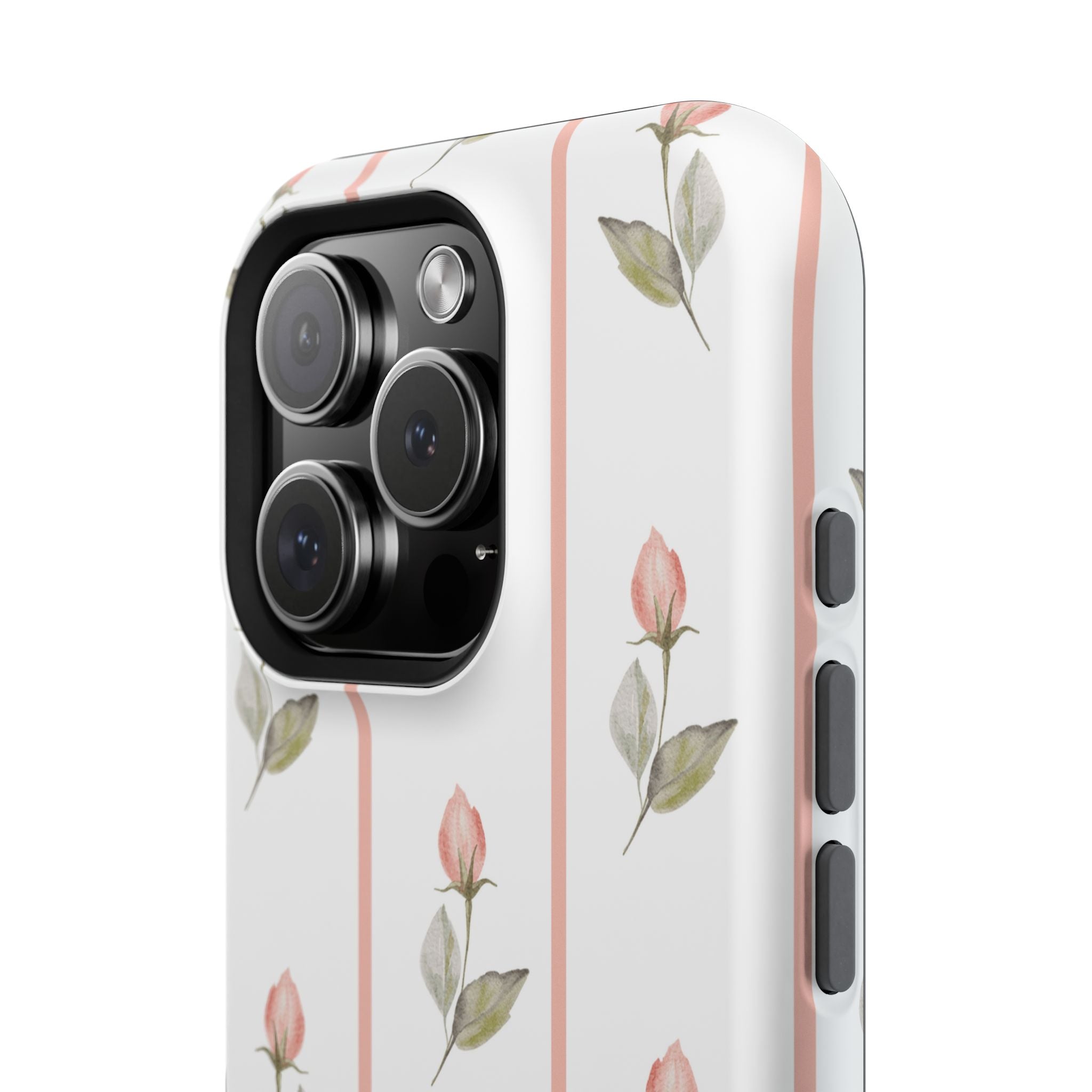 Customizable: Floral Impact-Resistant Phone Case, Chic Phone Cover