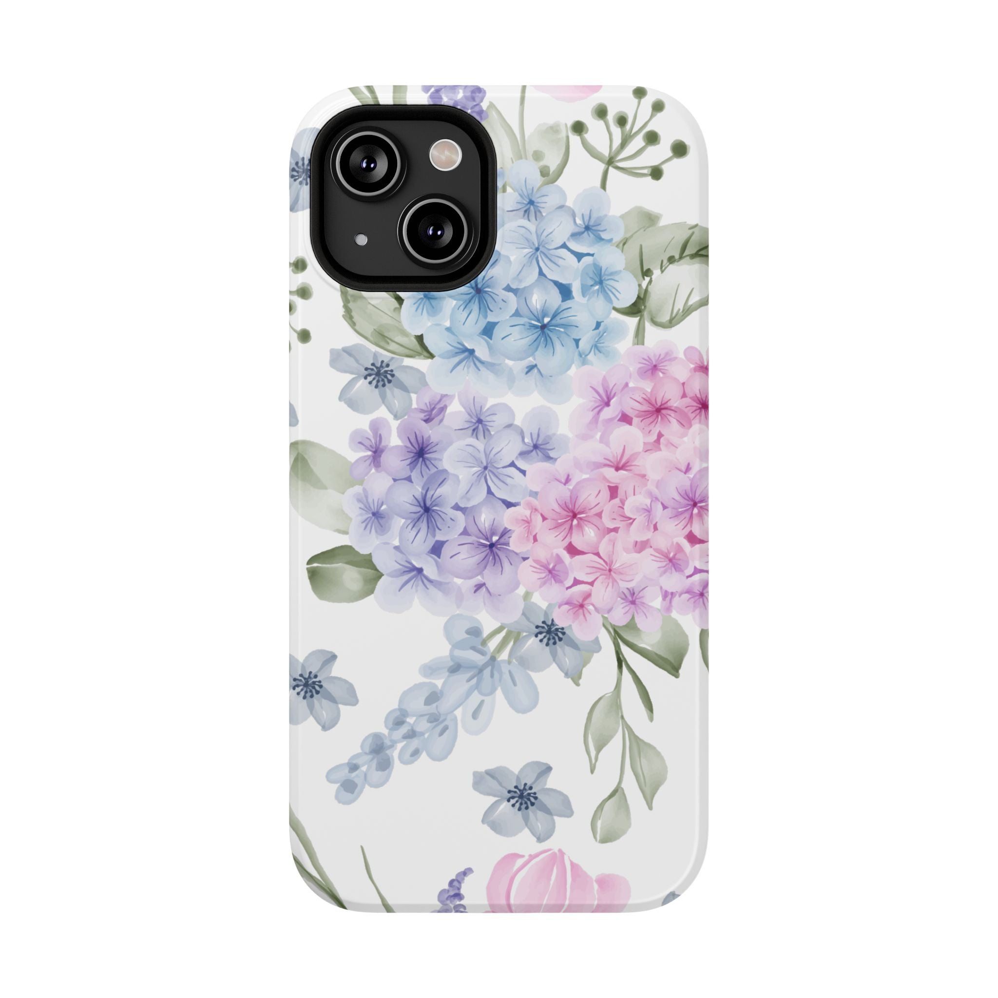 Customizable: Floral Hydrangea Impact-Resistant Phone Case