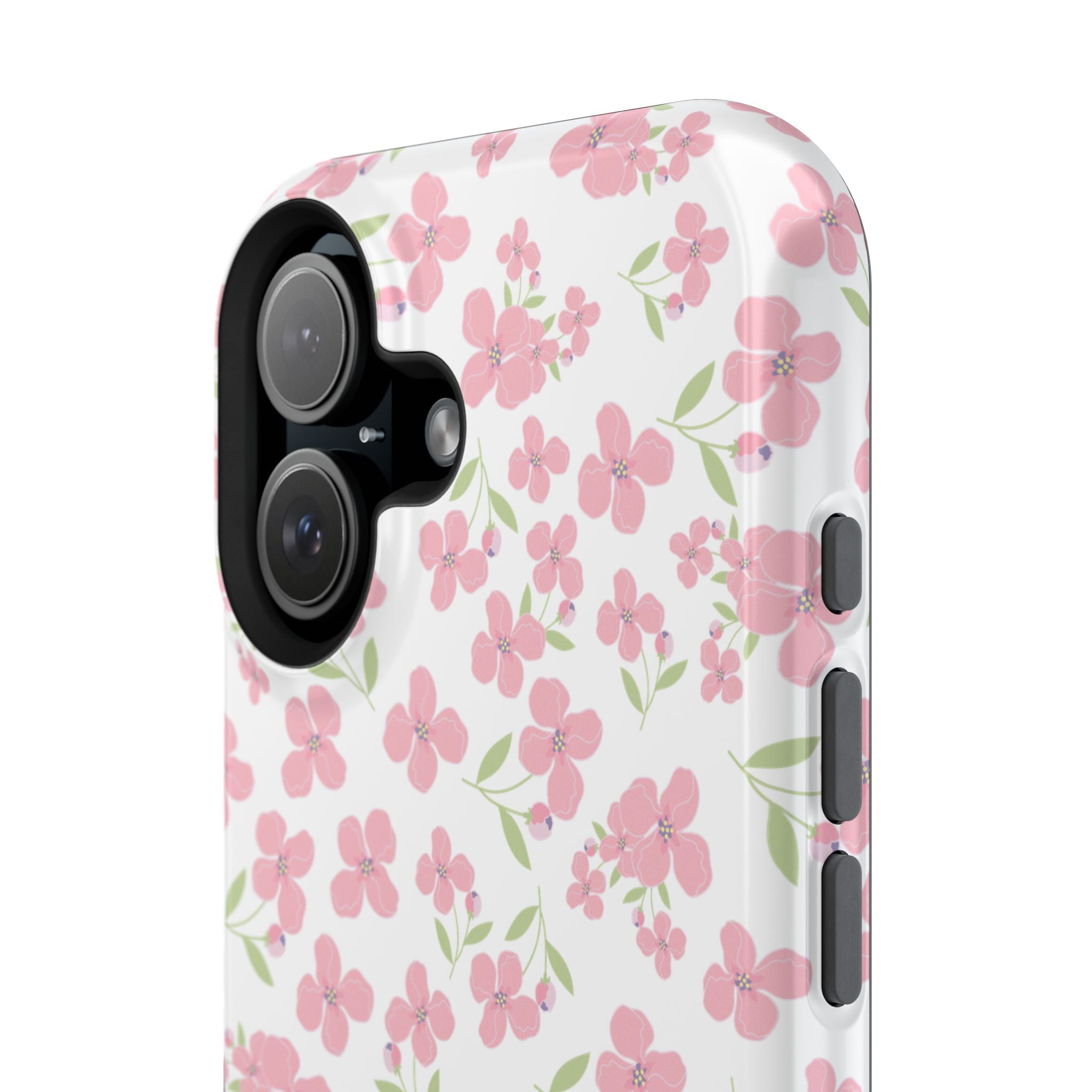 Customizable: Floral Impact-Resistant Phone Case