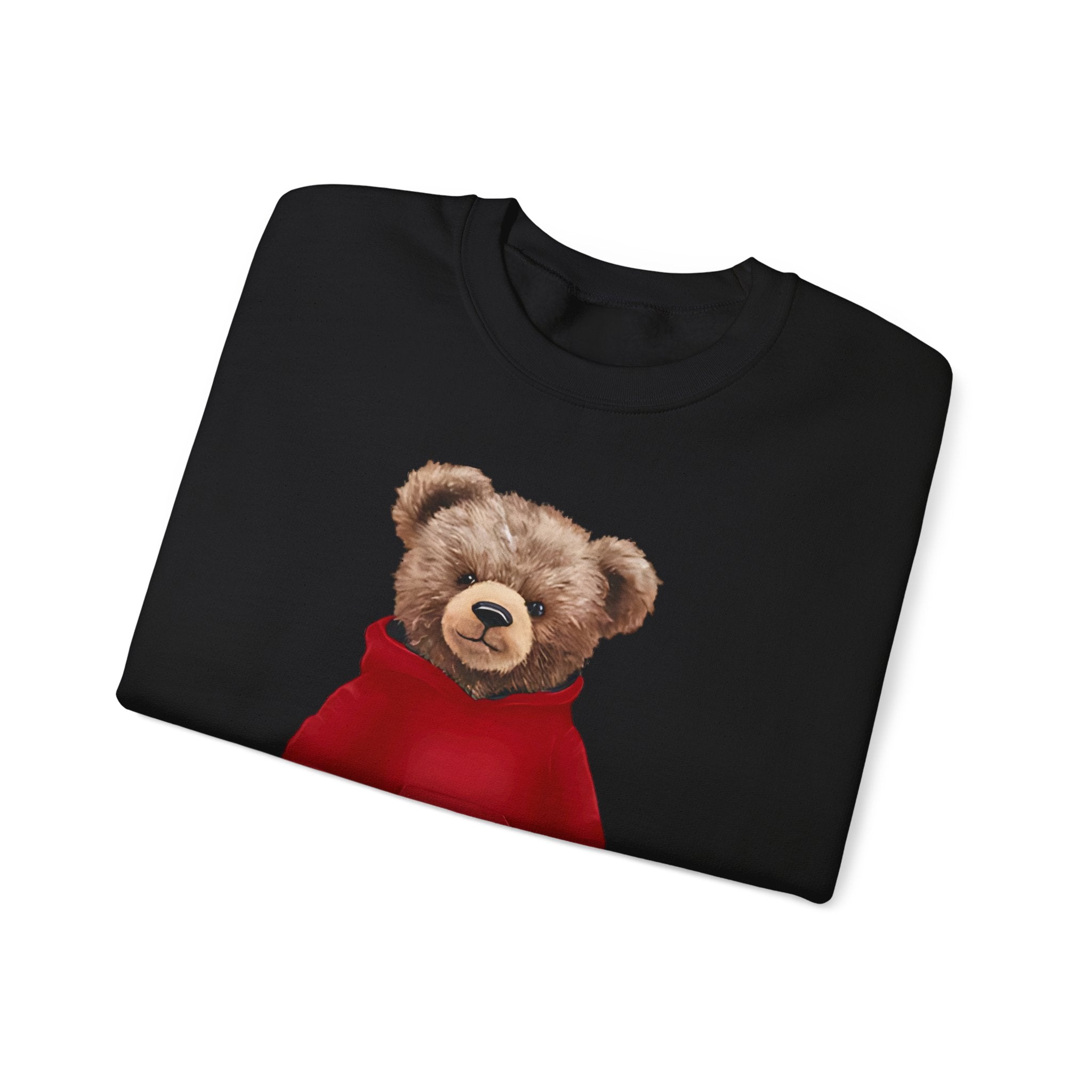 CUSTOMIZABLE: Cozy Bear Red Hoodie Sweatshirt Crewneck