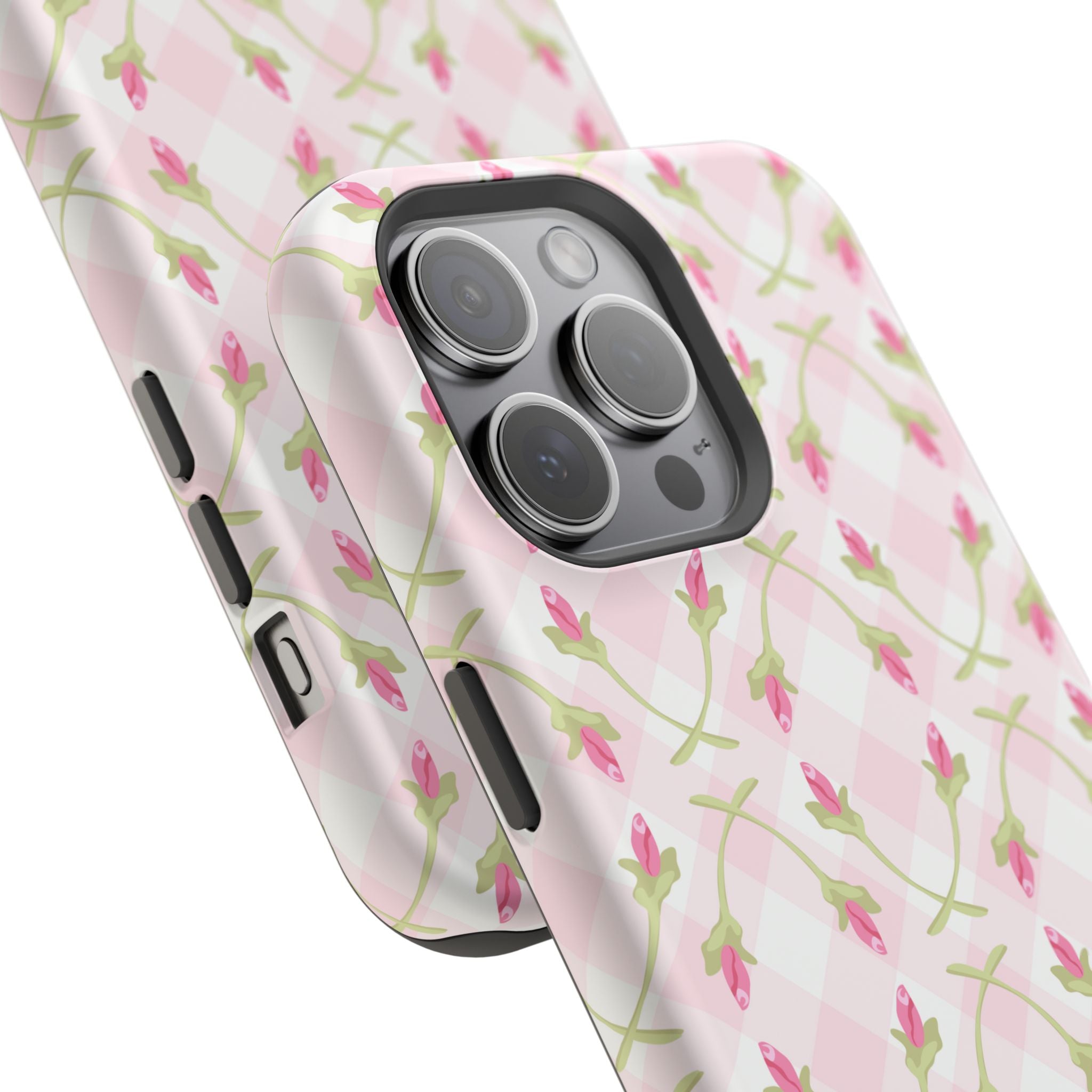 Customizable: Floral Impact-Resistant Phone Case