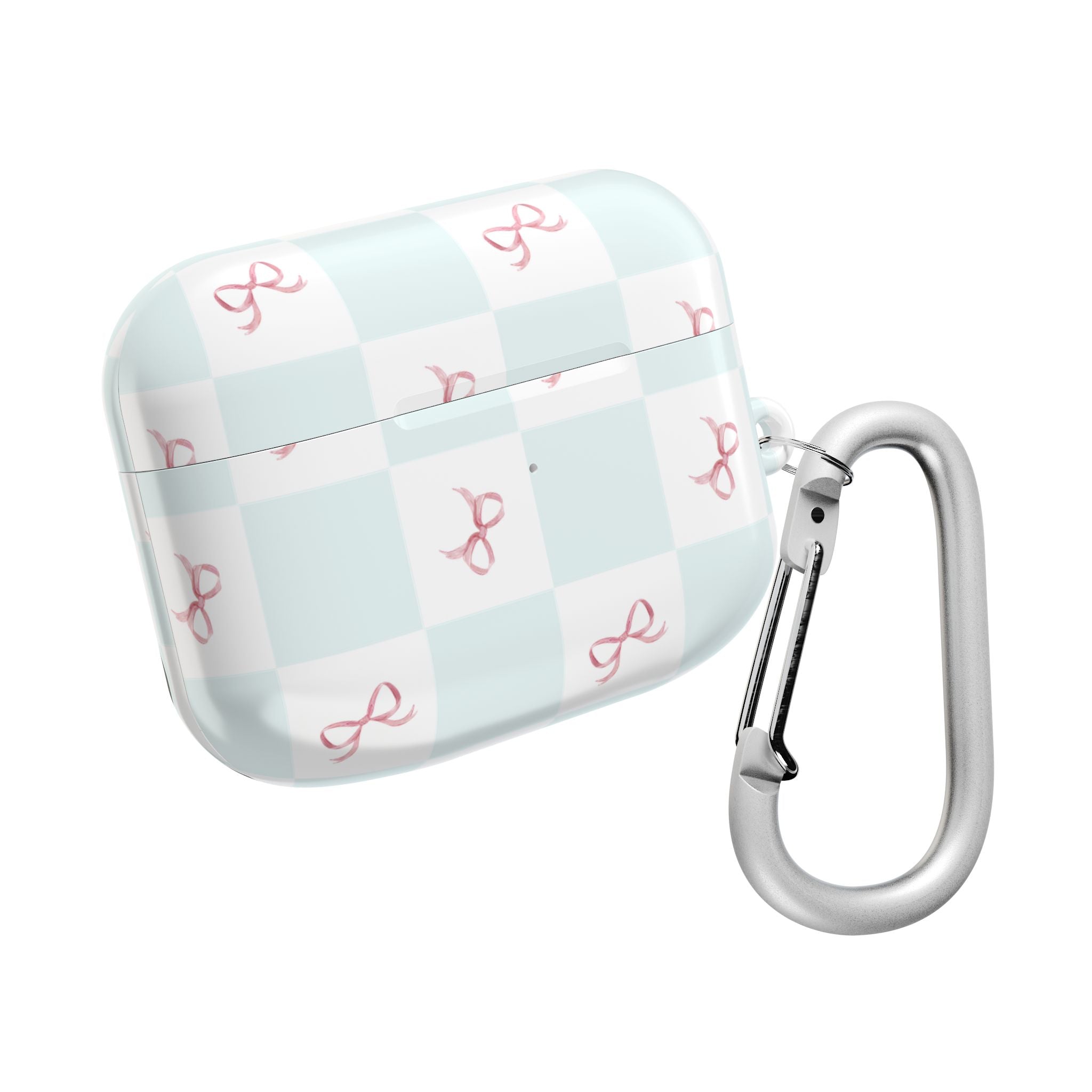 Customizable: Chic AirPod Case with Pink Ribbon Design, Trendy AirPod Case