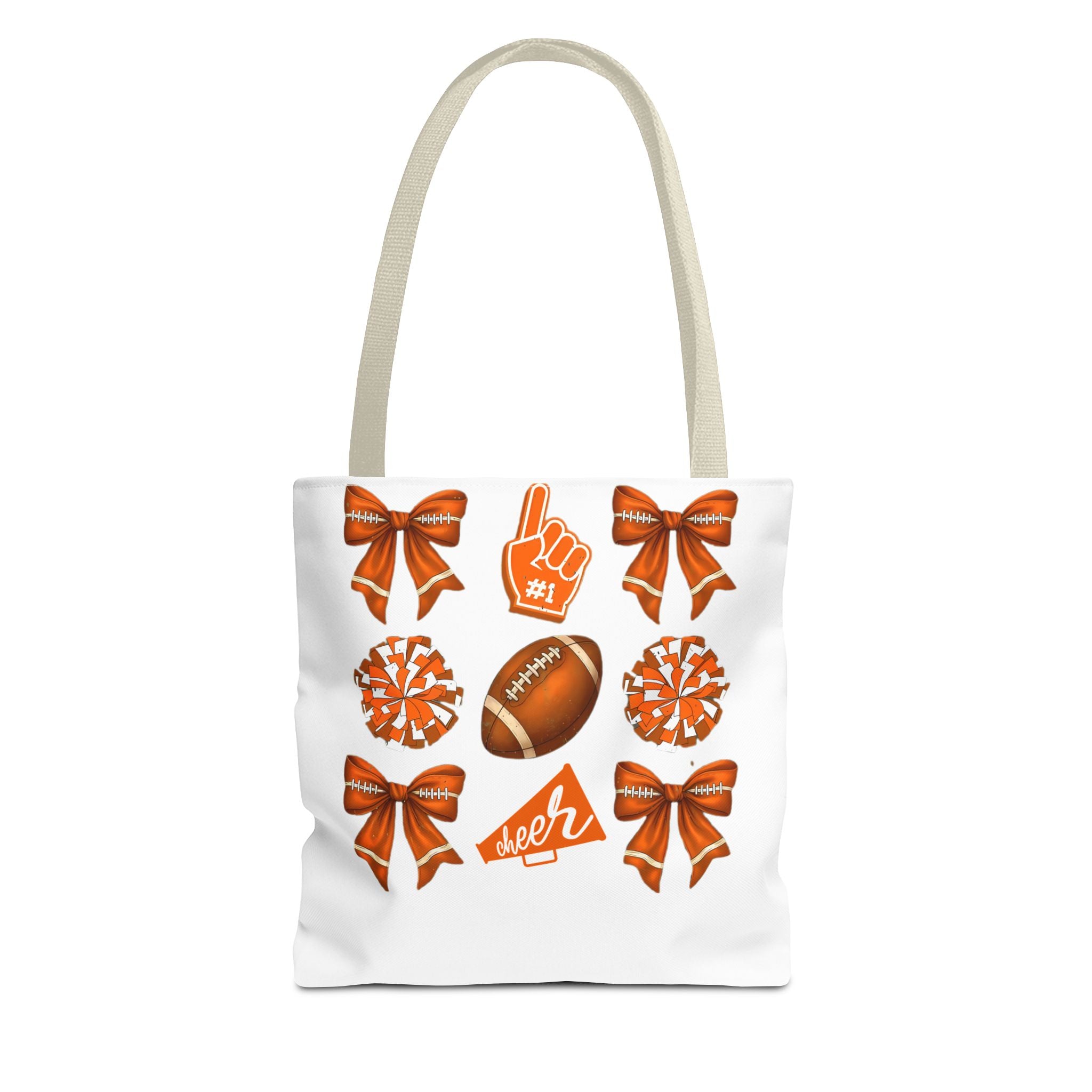 Orange Themed Game Day Tote Bag - College Commitment & Graduation Gift - School Pride Design
