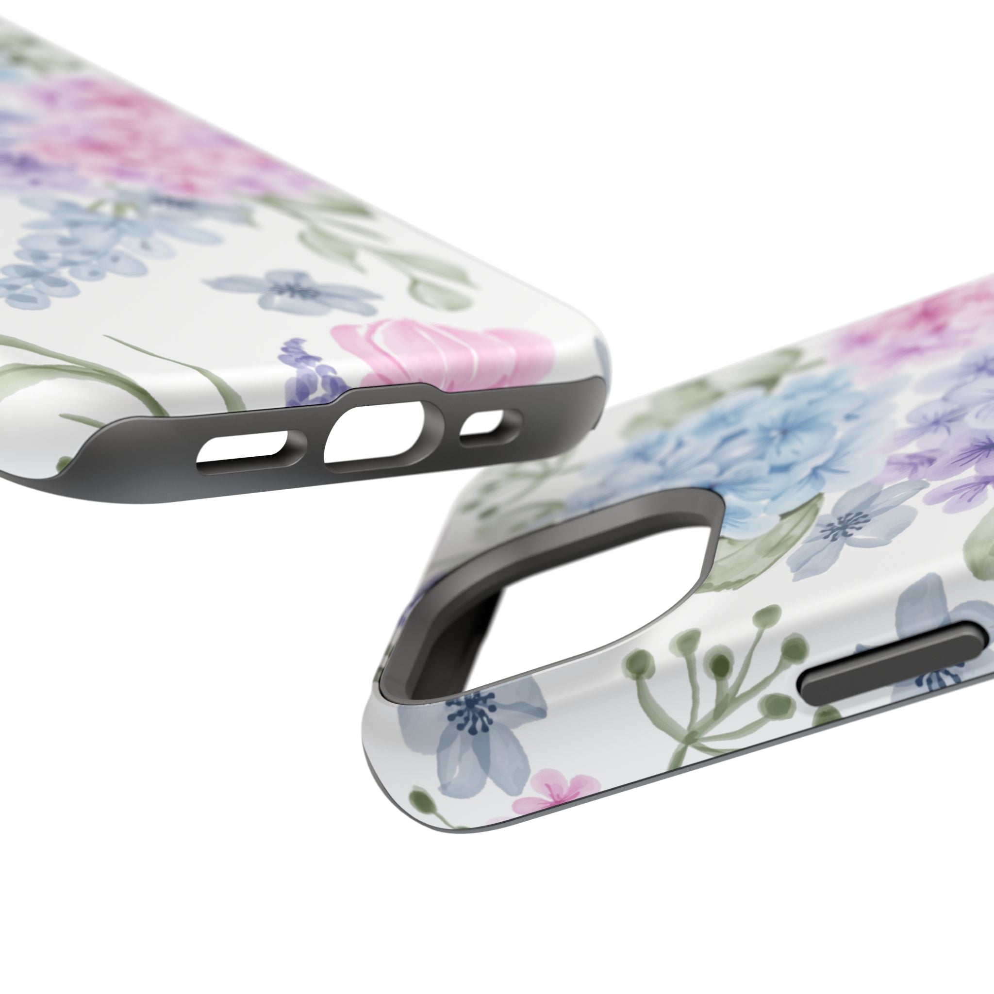 Customizable: Floral Hydrangea Impact-Resistant Phone Case