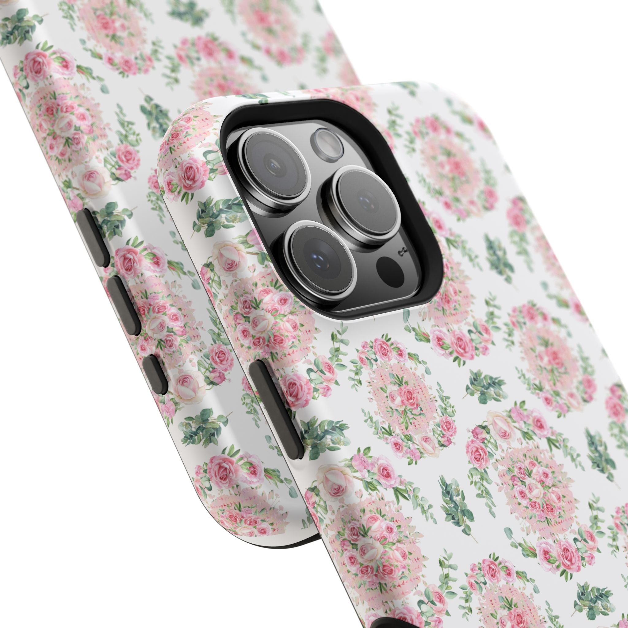 Customizable: Floral Impact-Resistant Phone Case