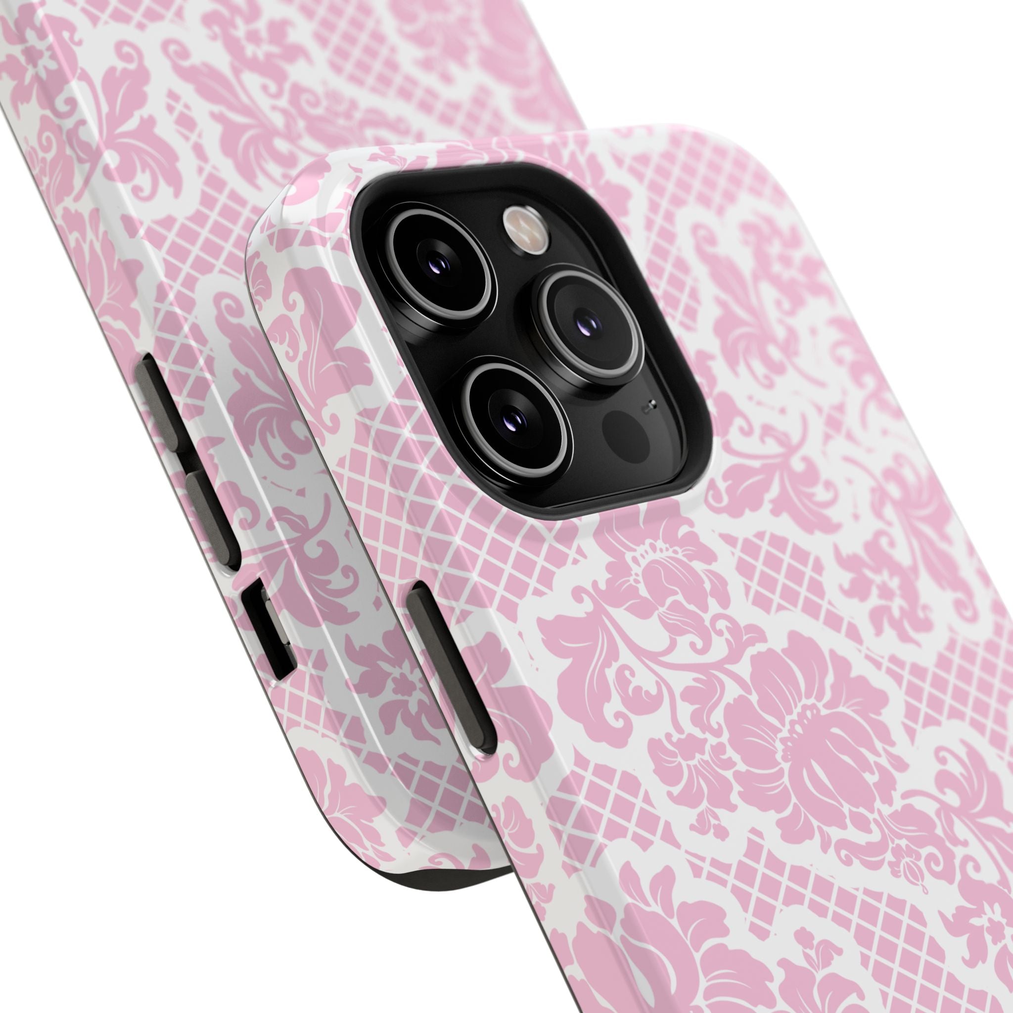 Customizable: Pink Lace Inspired Elegantly Chic Impact-Resistant Case