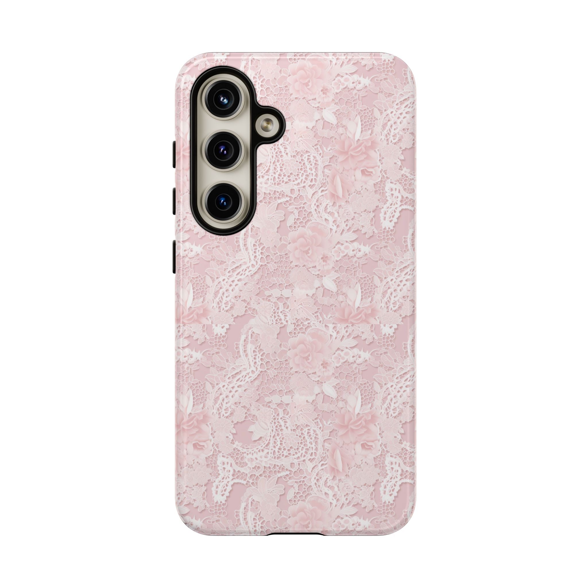 Customizable: Pink Floral Phone Case, Stylish Tough Cases, Unique Gift for Her, Cute Phone Accessories, Floral Tech Cover