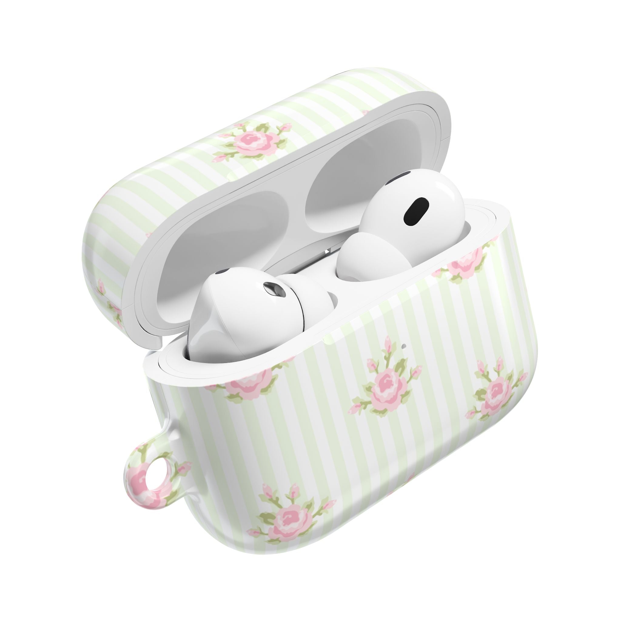 Floral AirPod Cases | Cute Tech Accessory, Gift for Her, Floral Pattern, Spring Vibes, Rose Design, Trendy Earbud Case