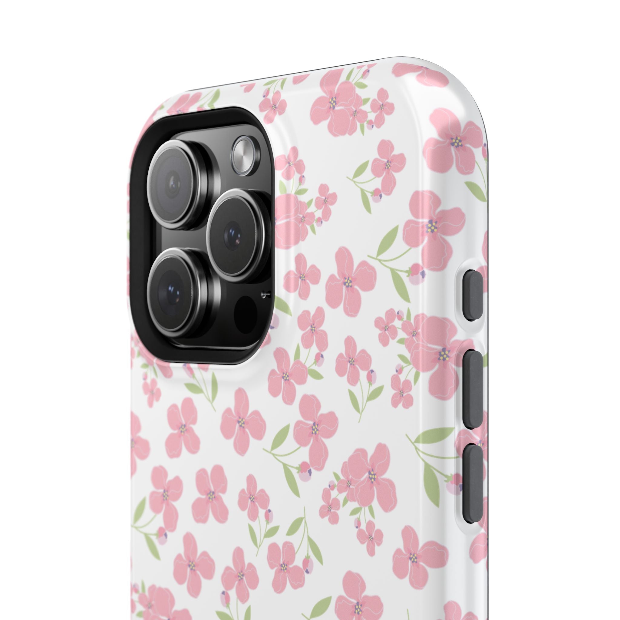 Customizable: Floral Impact-Resistant Phone Case
