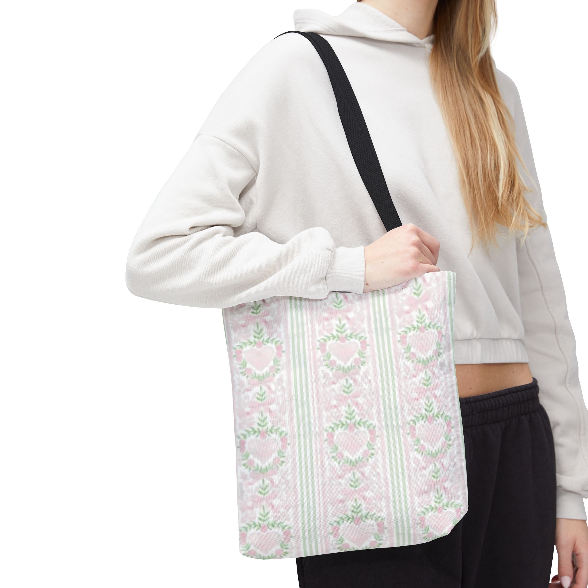 Romantic Floral Tote Bag,  Perfect for Shopping, Gifts, School, and Wedding