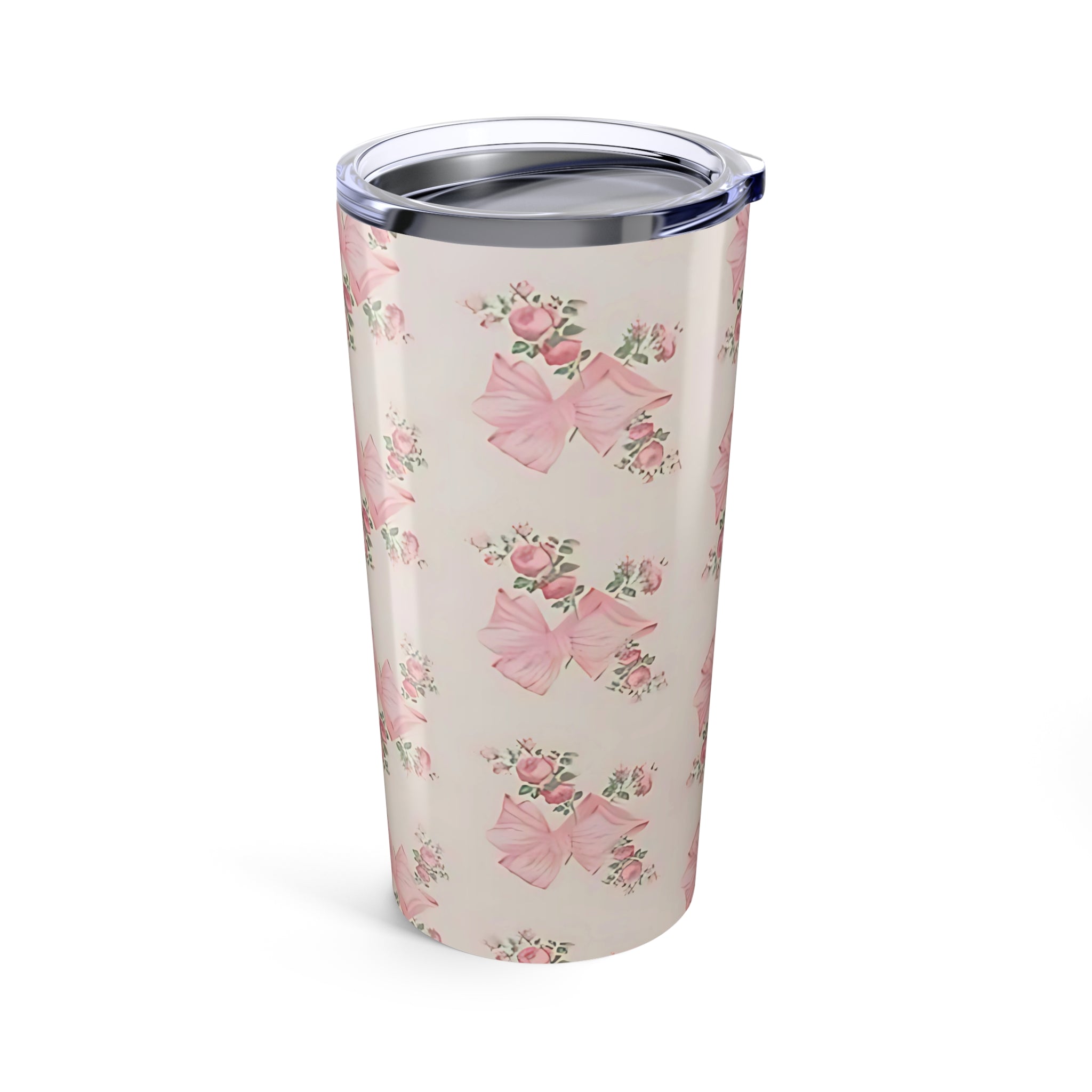 Romantic Floral Tumbler 20oz - Personalized Travel Mug, Gift for Her, Wedding Favor, Floral Tumbler, Bridesmaid Gift