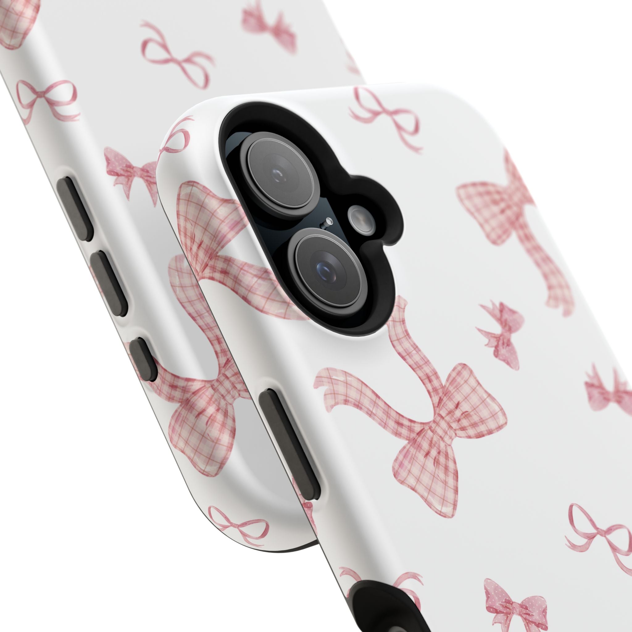 Customizable: Gingham Chic Bow Pattern Phone Case