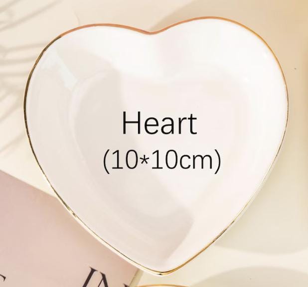 Customizable Custom Heart Trinket Ring Dish: Personalized College Logo, Name