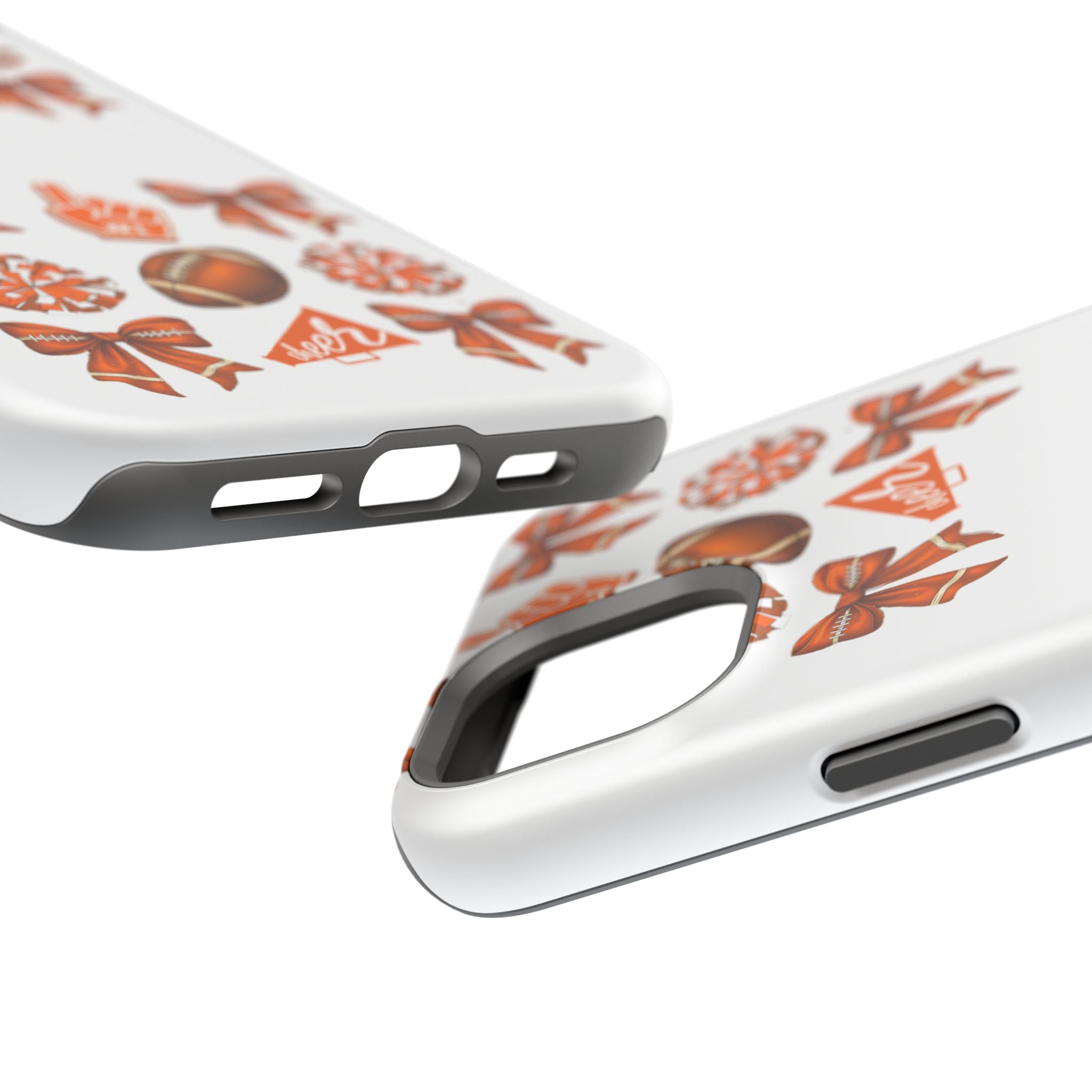 Customizable Orange-Themed Football Team Spirit Phone Case - Cheerful Accessories for Game Day, Unique Design for Fans, Sports Gift, Fall Celebrations, Team Pride
