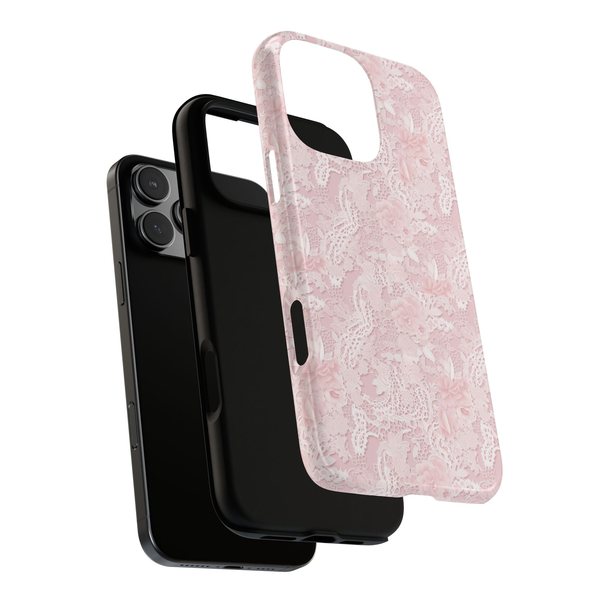 Customizable: Pink Floral Phone Case, Stylish Tough Cases, Unique Gift for Her, Cute Phone Accessories, Floral Tech Cover