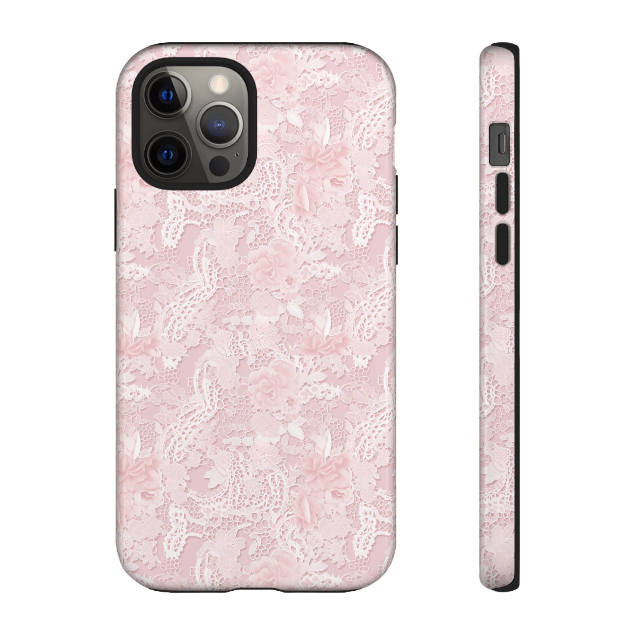 Customizable: Pink Floral Phone Case, Stylish Tough Cases, Unique Gift for Her, Cute Phone Accessories, Floral Tech Cover
