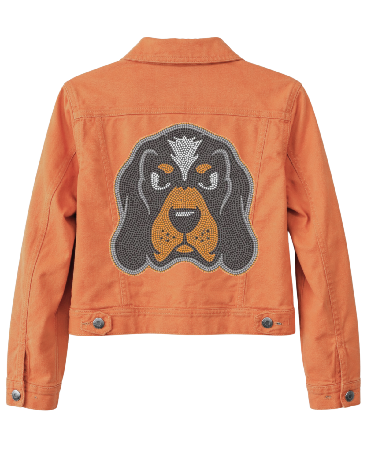Tennessee Vols Smokey Orange Denim Jacket