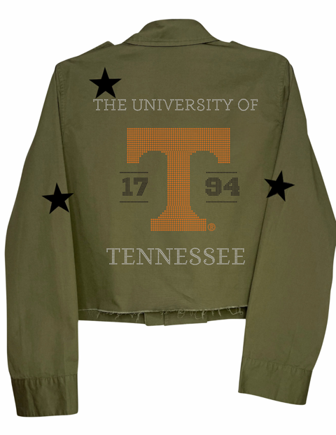 Tennessee Volunteers EST. 1794 Army Green Shacket