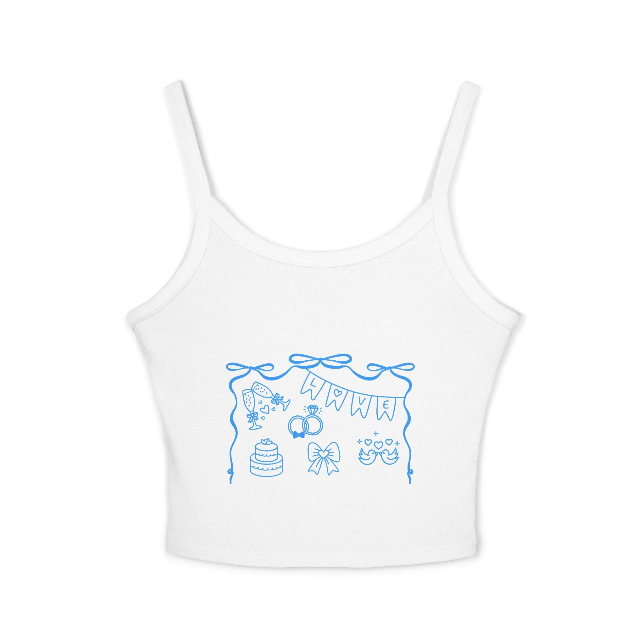 Customizable Women's Bachelorette/Bride Spaghetti Strap Tank Top