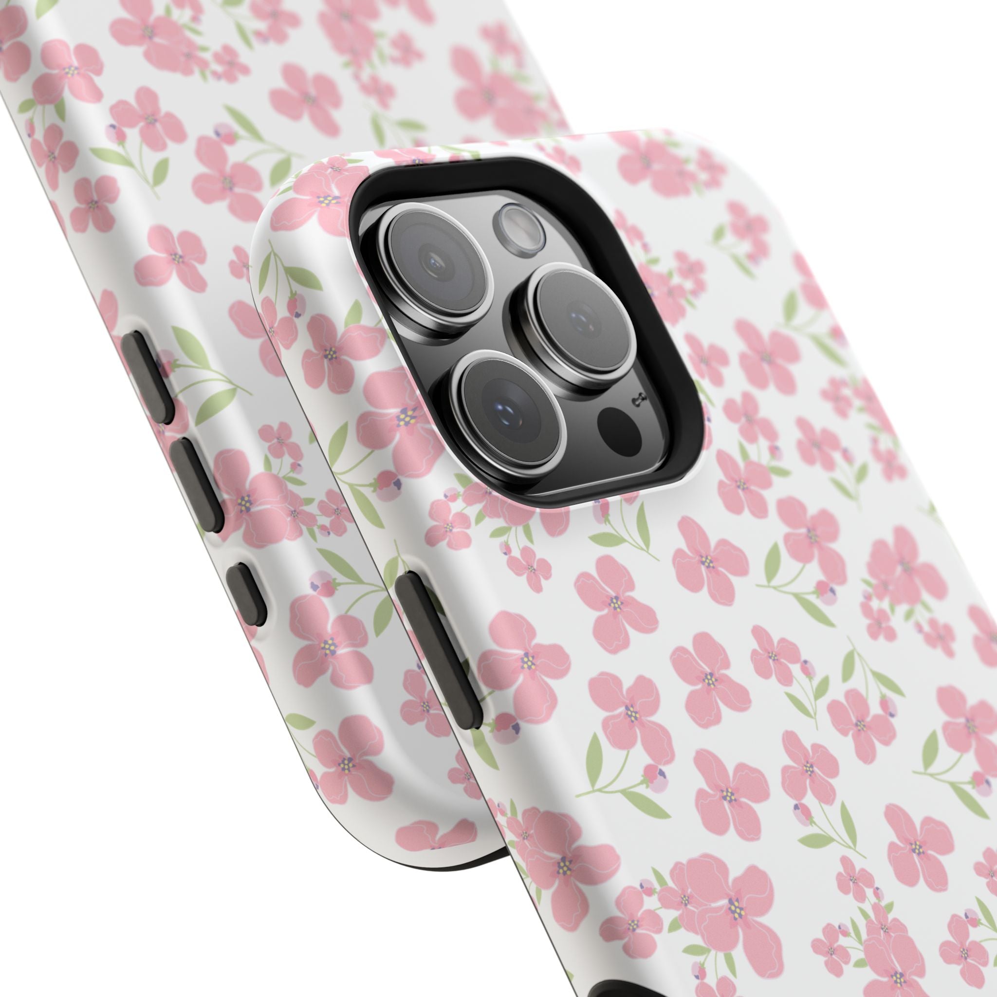 Customizable: Floral Impact-Resistant Phone Case