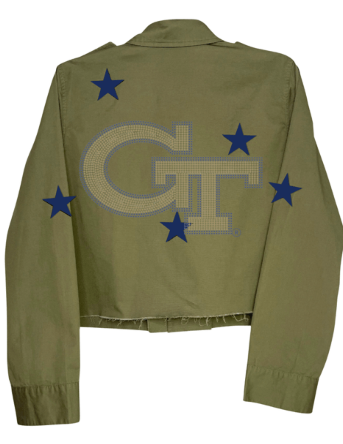 Georgia Tech GT Army Green Shacket