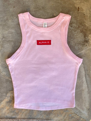 AOPII  Patch Pink Crop Tank