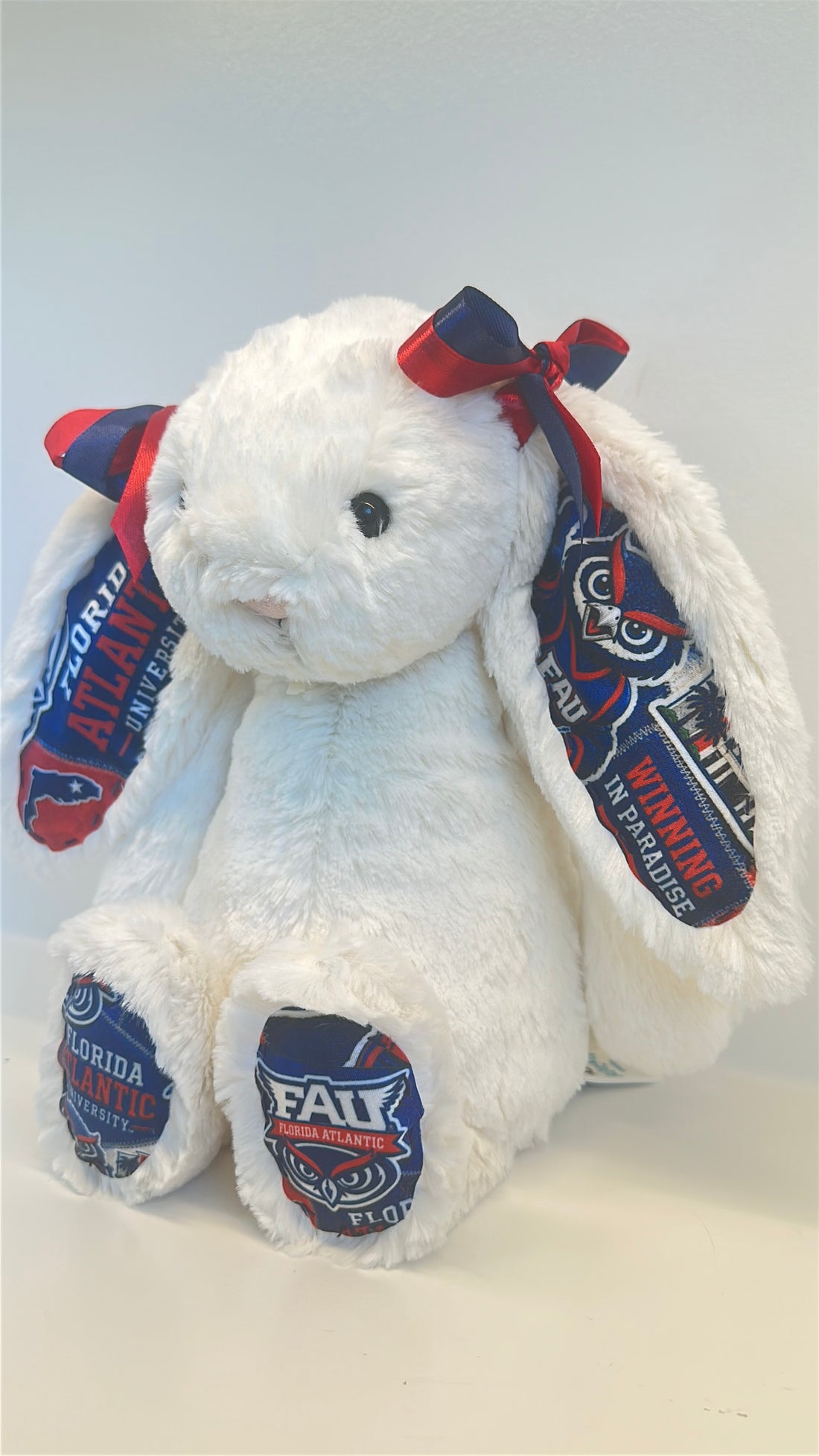 Florida Atlantic University (FAU) Custom College Jellycat Bashful Bunny