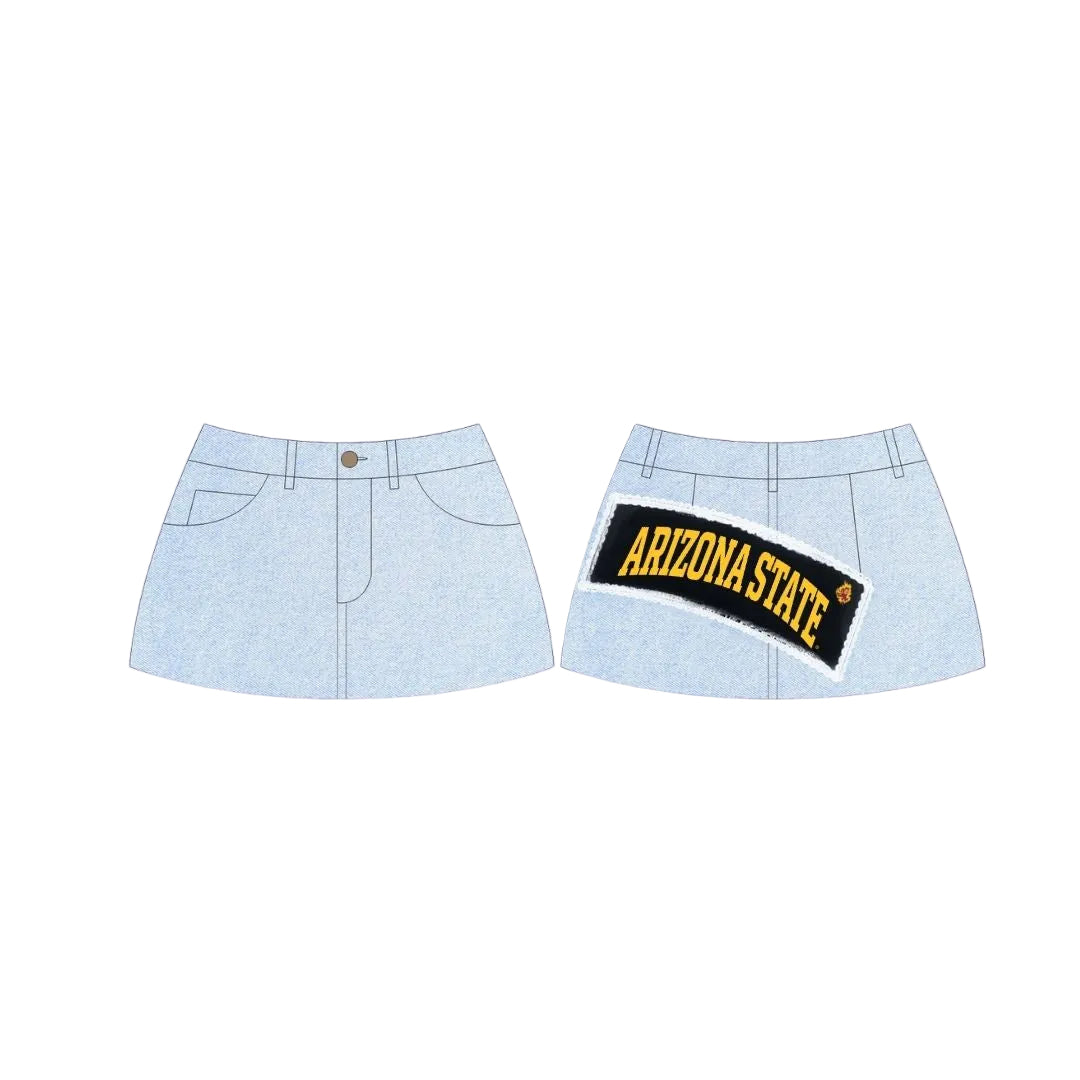 ASU Vintage Denim Skirt