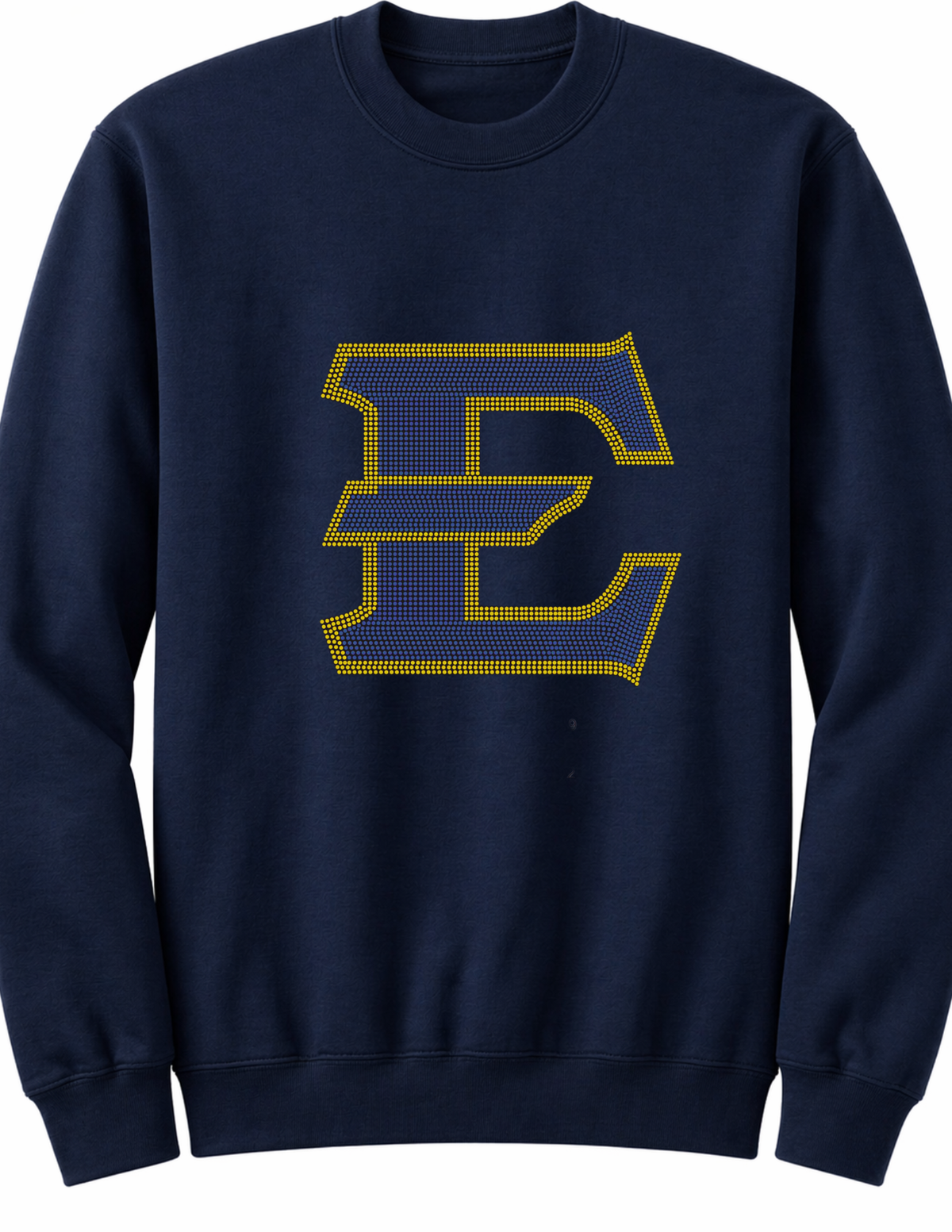 East Tennessee State E Navy Crewneck Sweatshirt