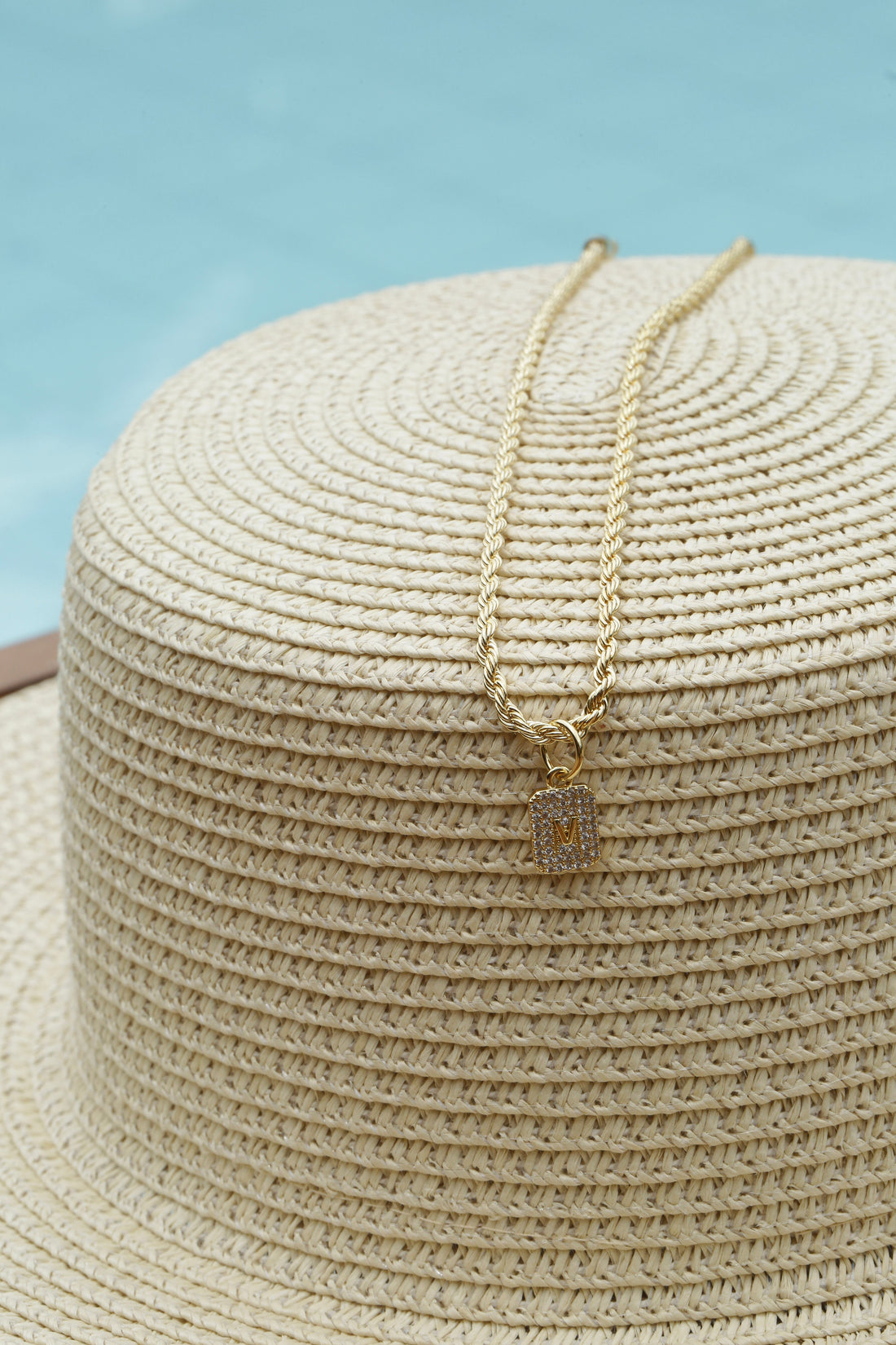 Views & Co. Initial Glam Necklace