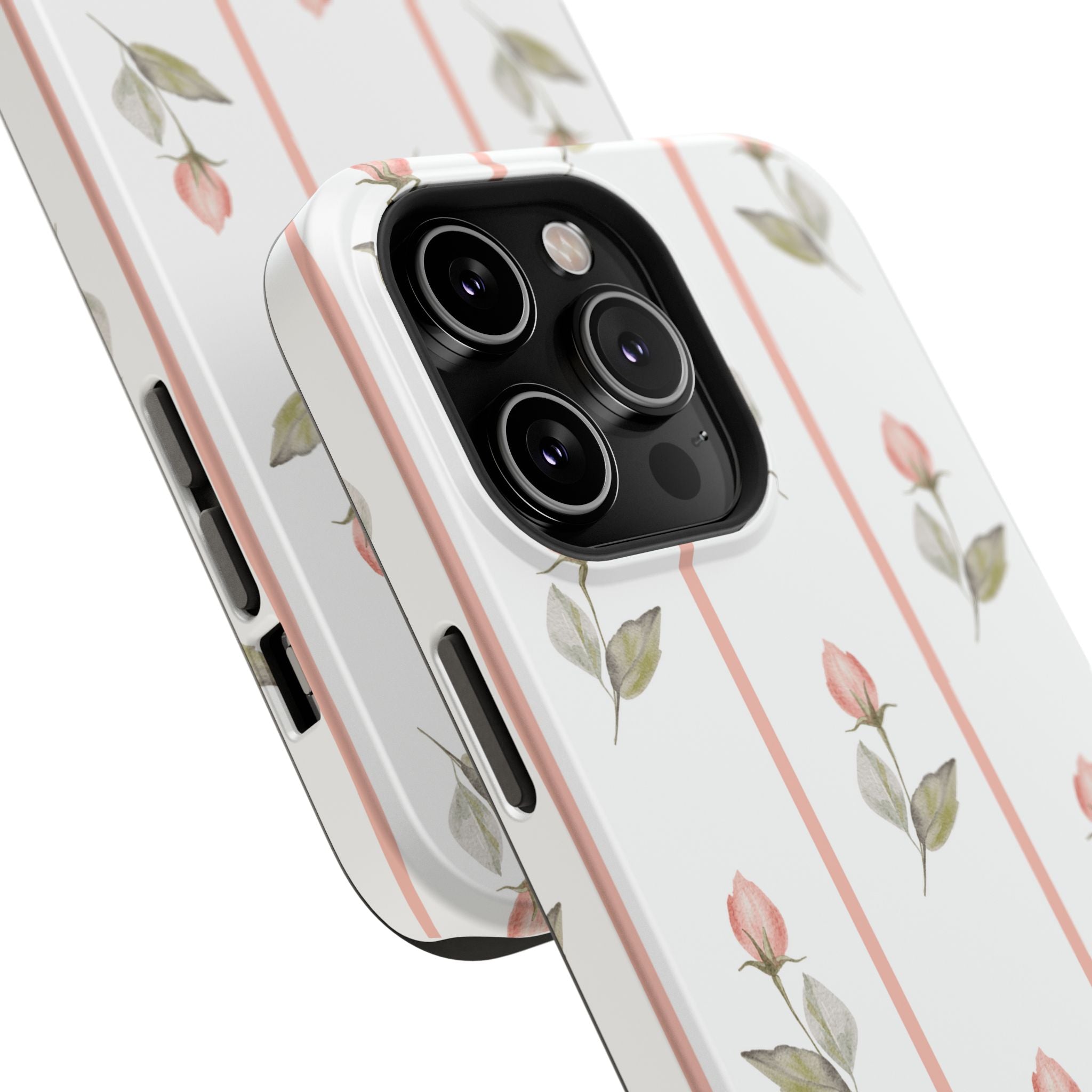 Customizable: Floral Impact-Resistant Phone Case, Chic Phone Cover