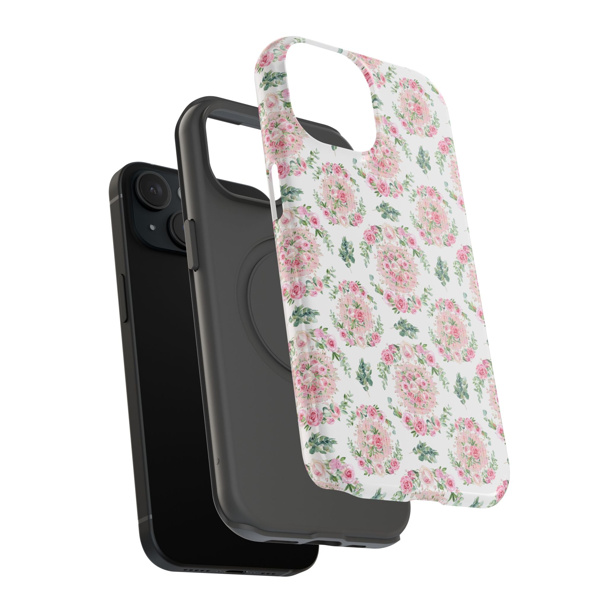Customizable: Floral Impact-Resistant Phone Case