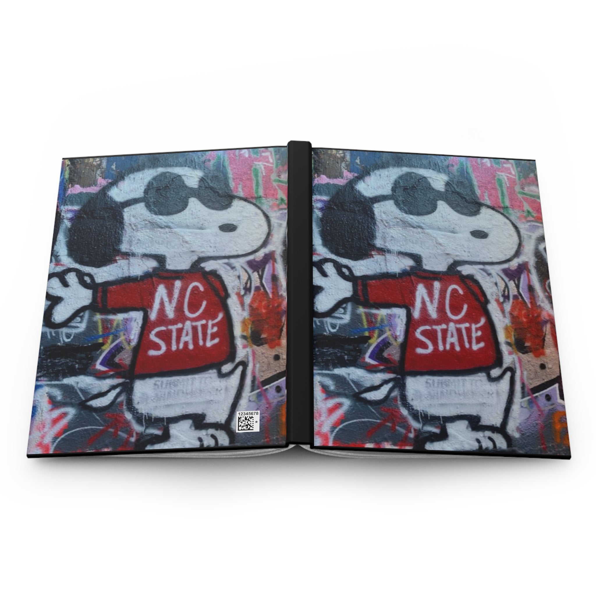 Snoopy NC State Journal, Fun Hardcover Notebook for Students, Gifts for Dog Lovers, Cute Art Journal, School Supplies, Stylish Diary